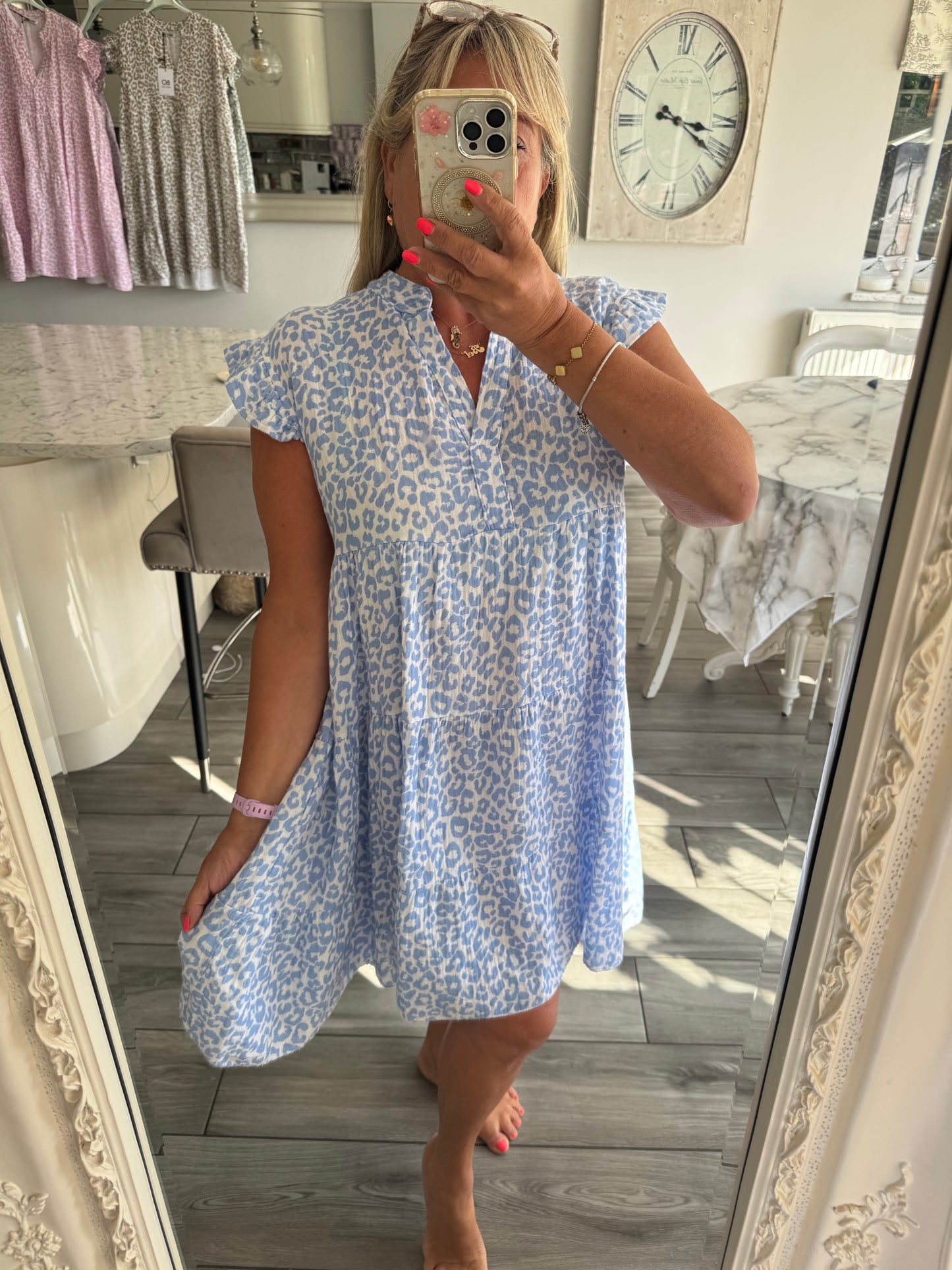 Ischia cheesecloth dress