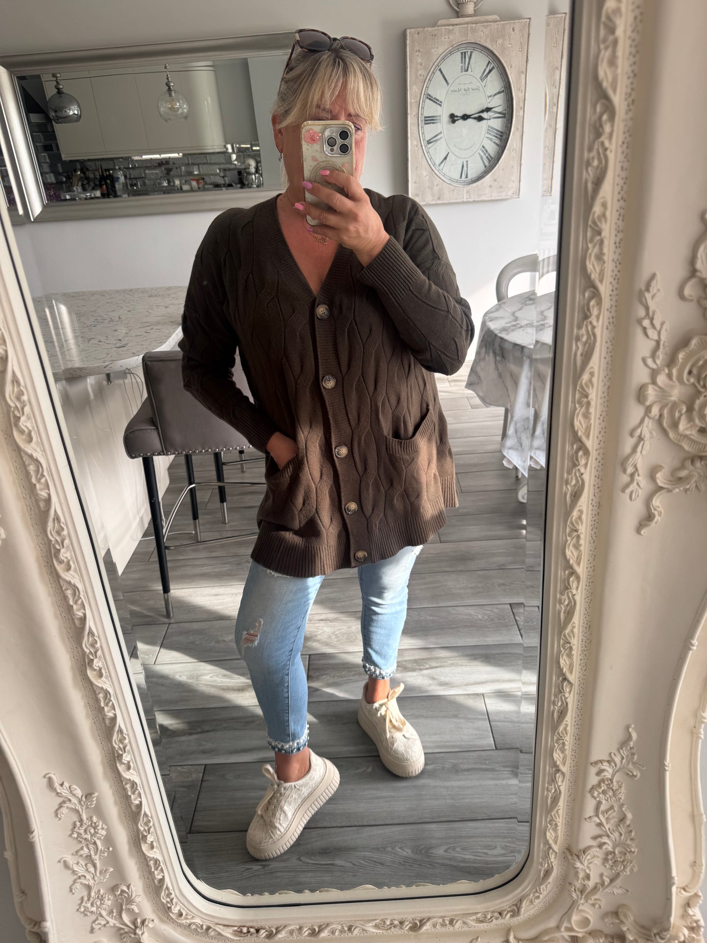 Shannon cable knit cardigan or dress