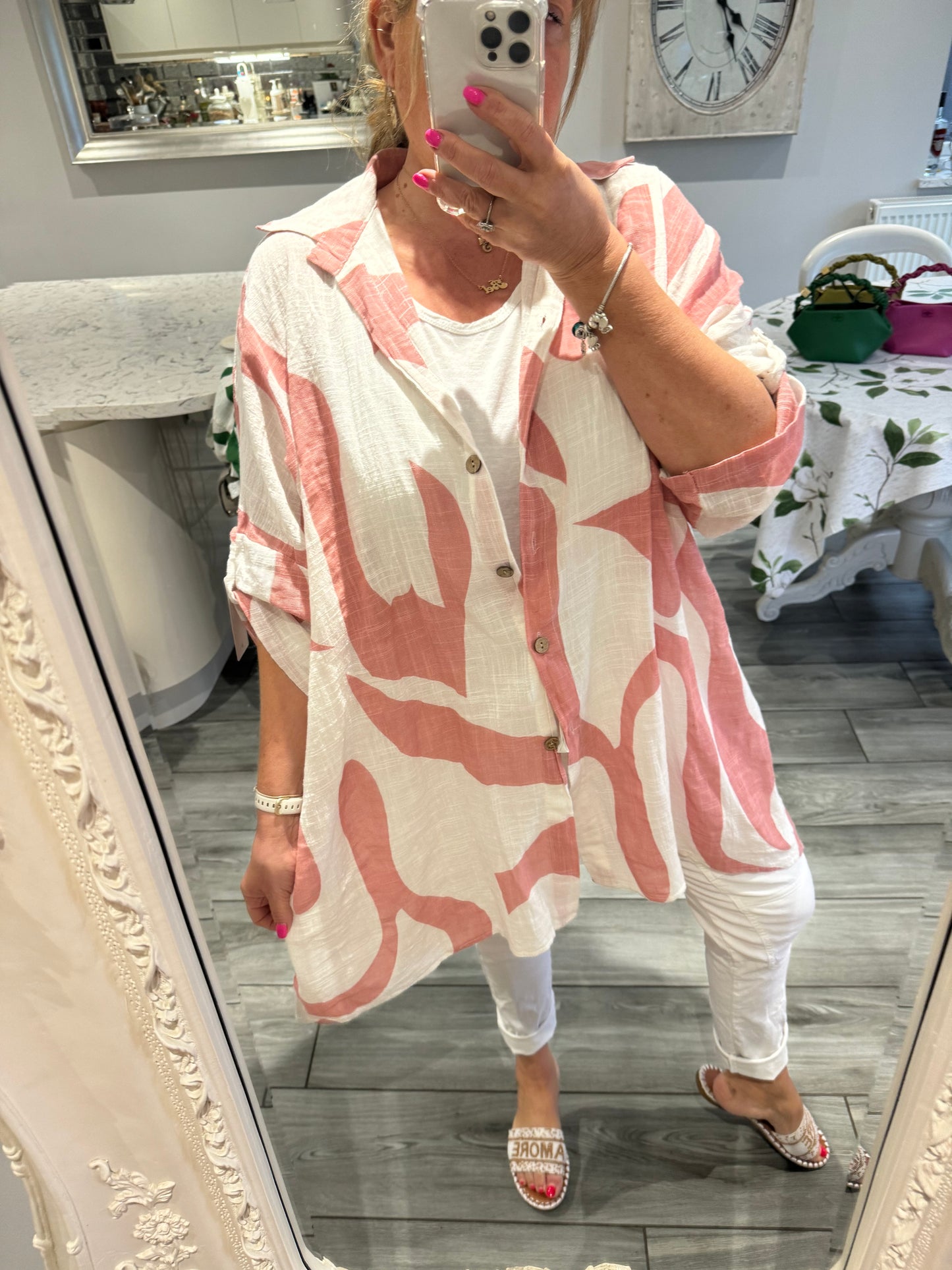 Odette 100% cotton oversize shirt