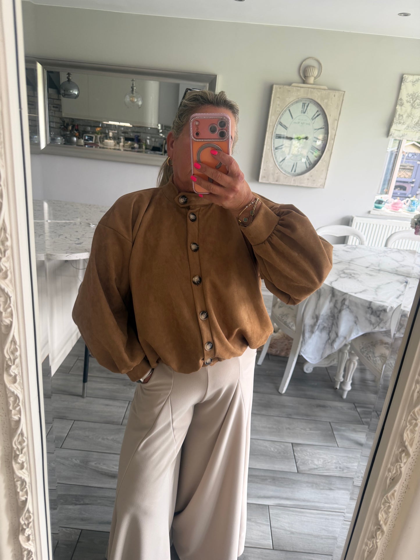 Fifi suedette jacket or top