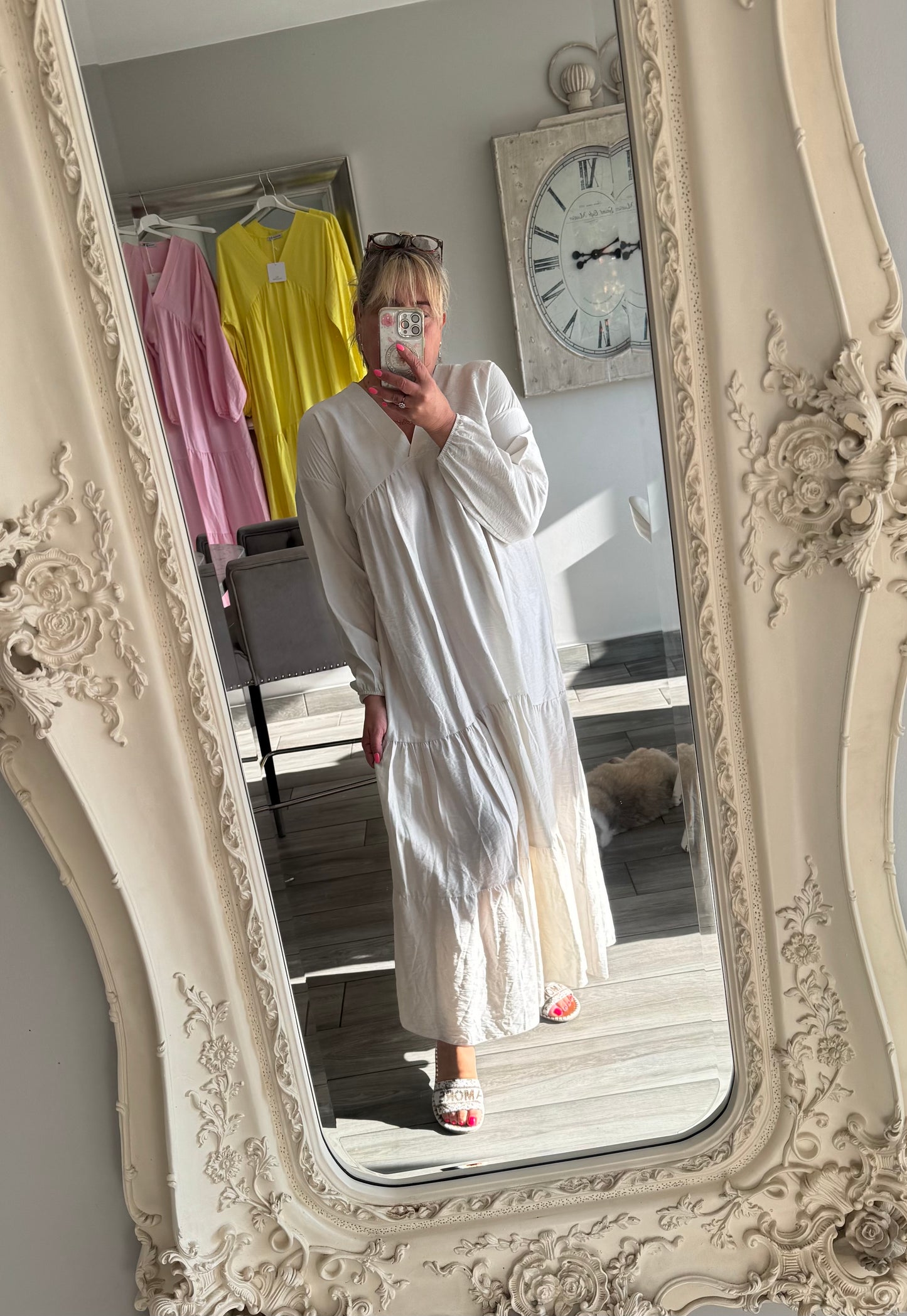 Aria maxi dress v neck