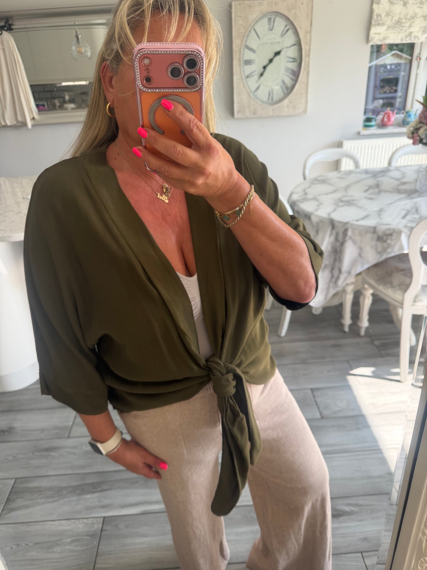 Lucy tie front top