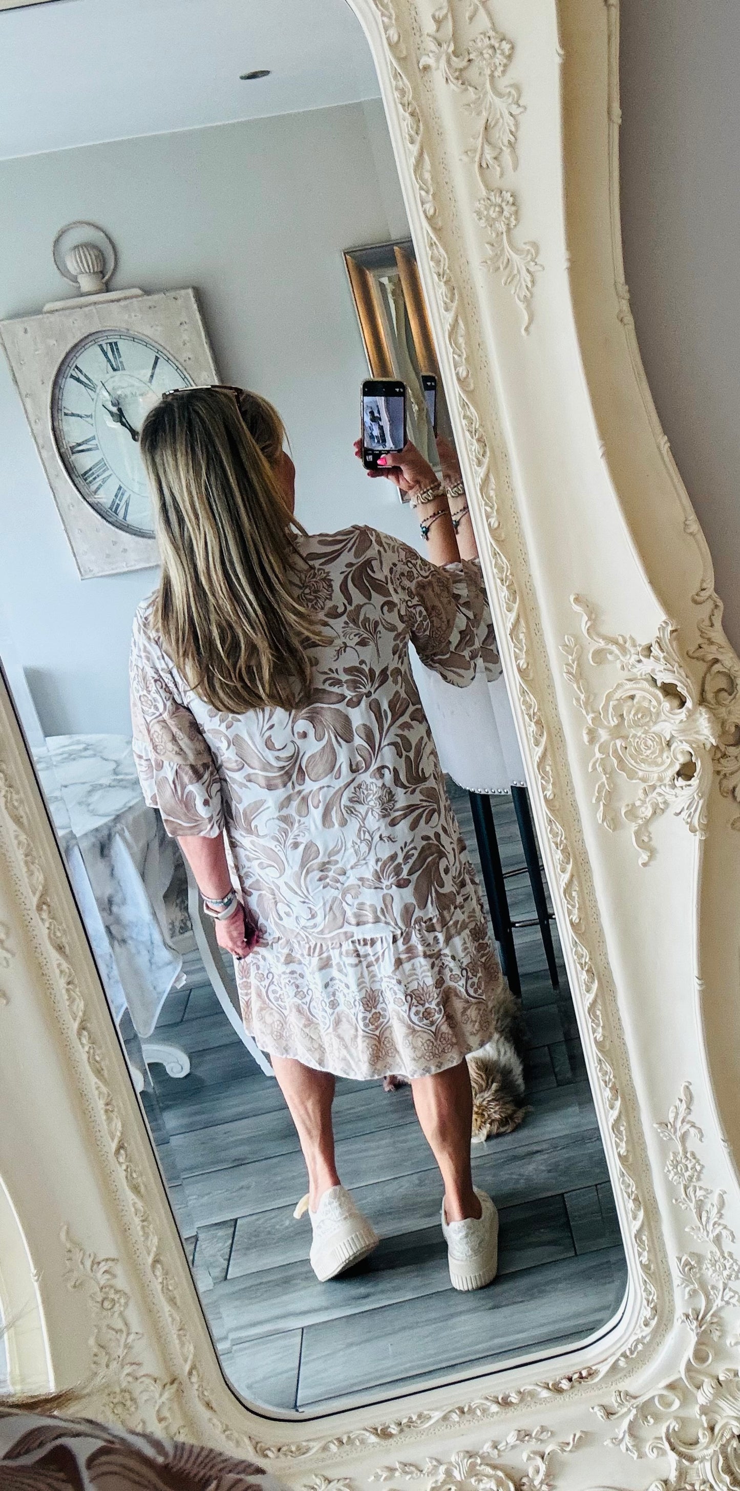 Eva knee length dress
