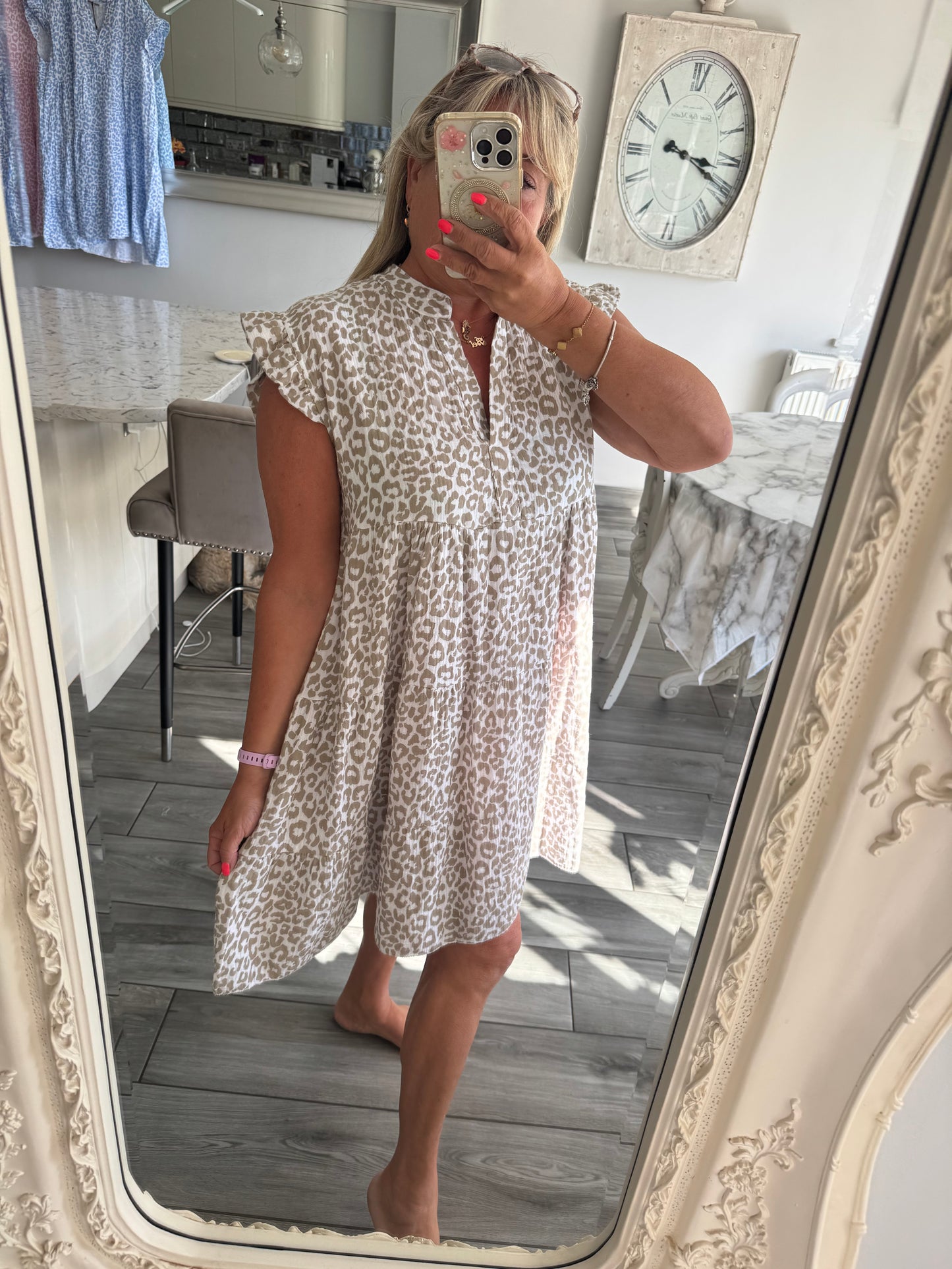 Ischia cheesecloth dress