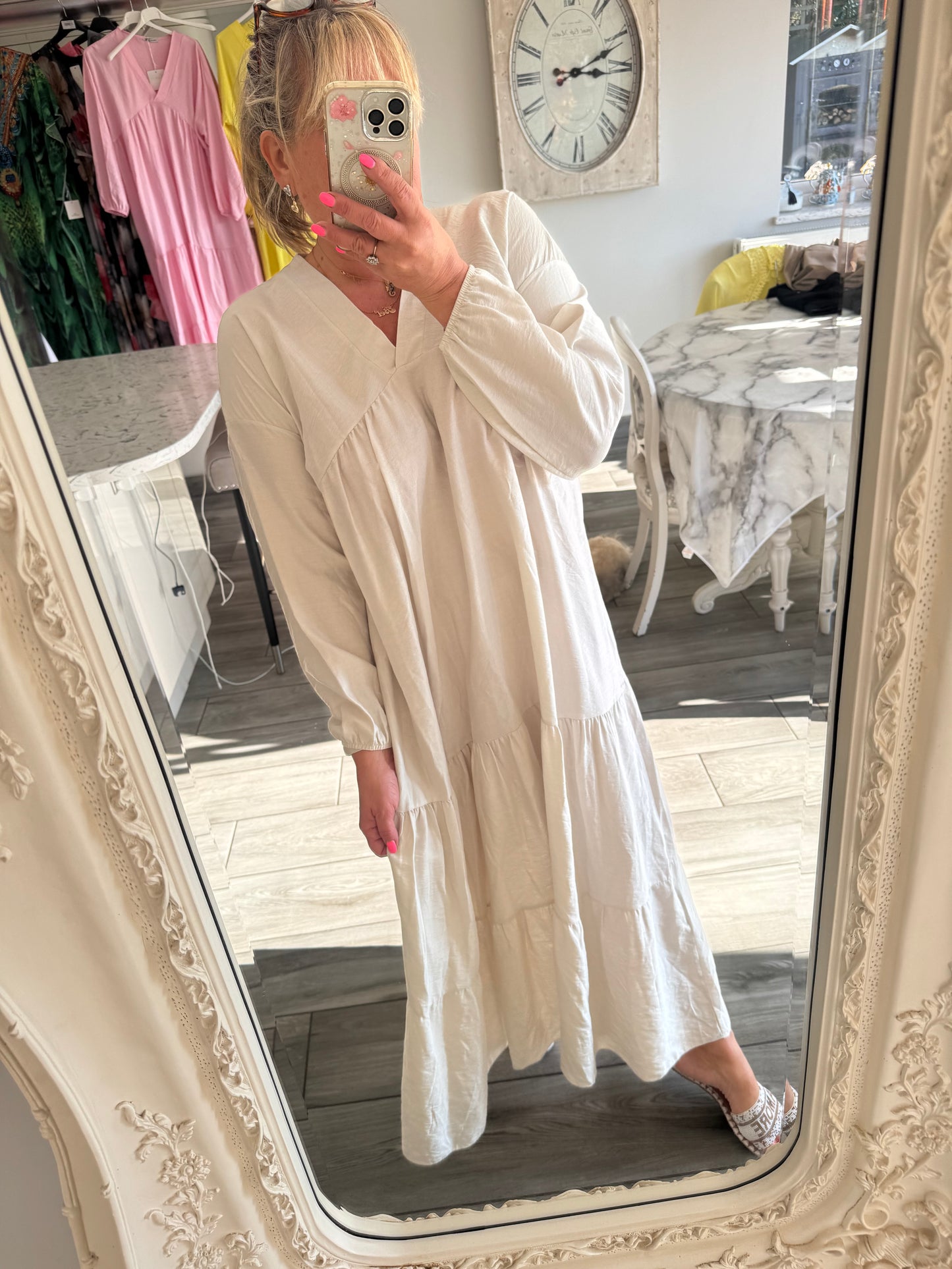 Aria maxi dress v neck