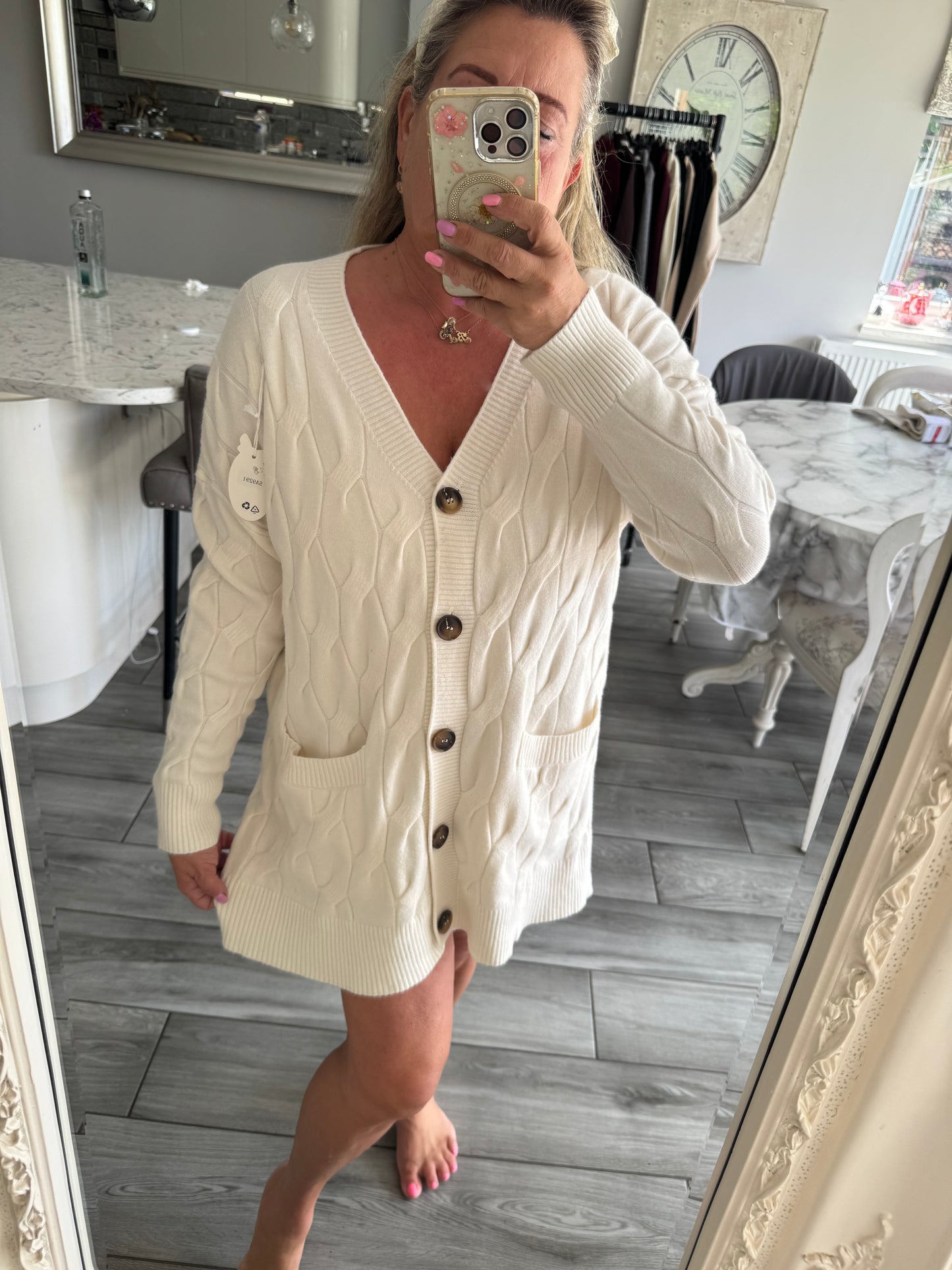 Shannon cable knit cardigan or dress