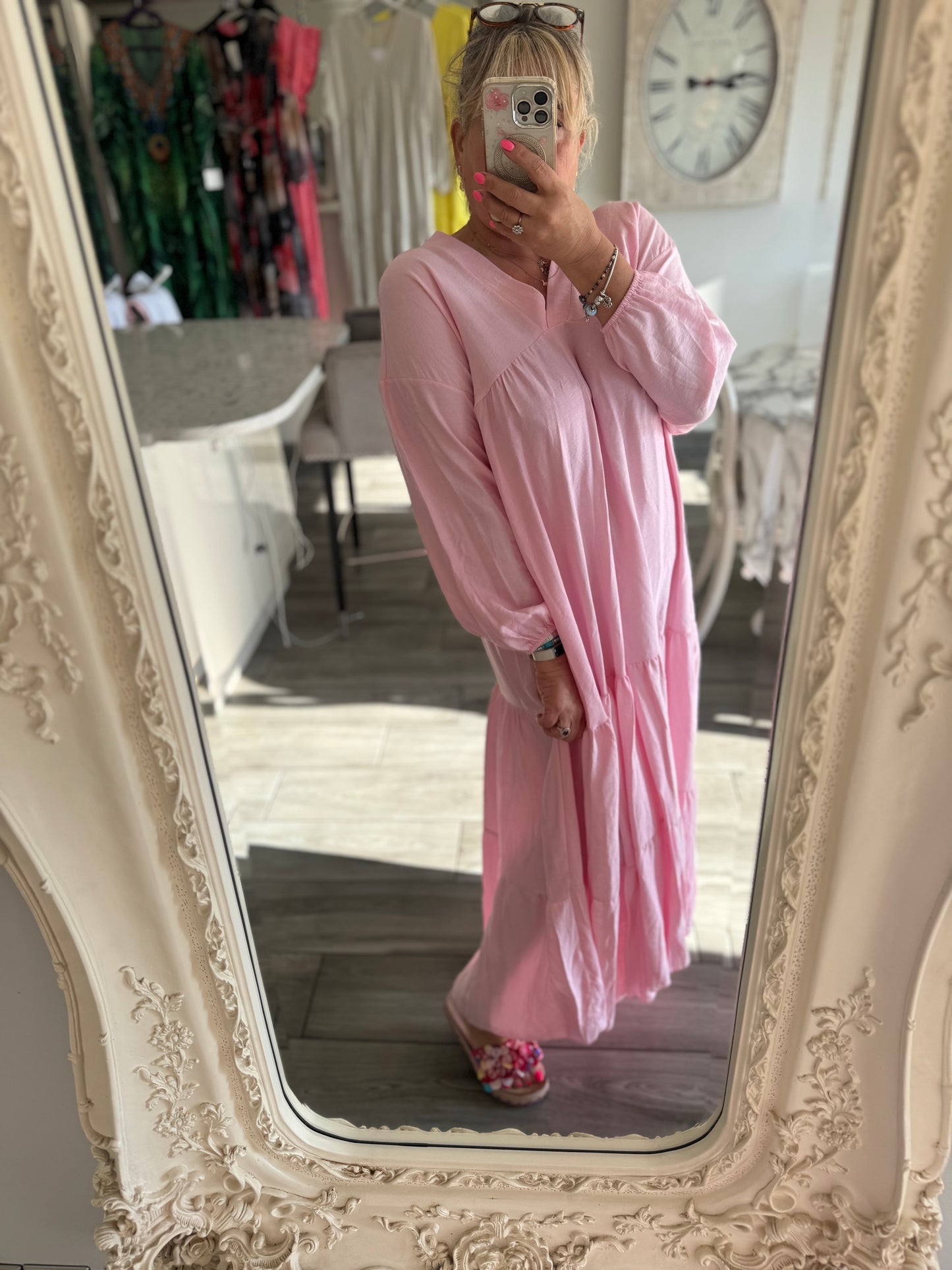 Aria maxi dress v neck