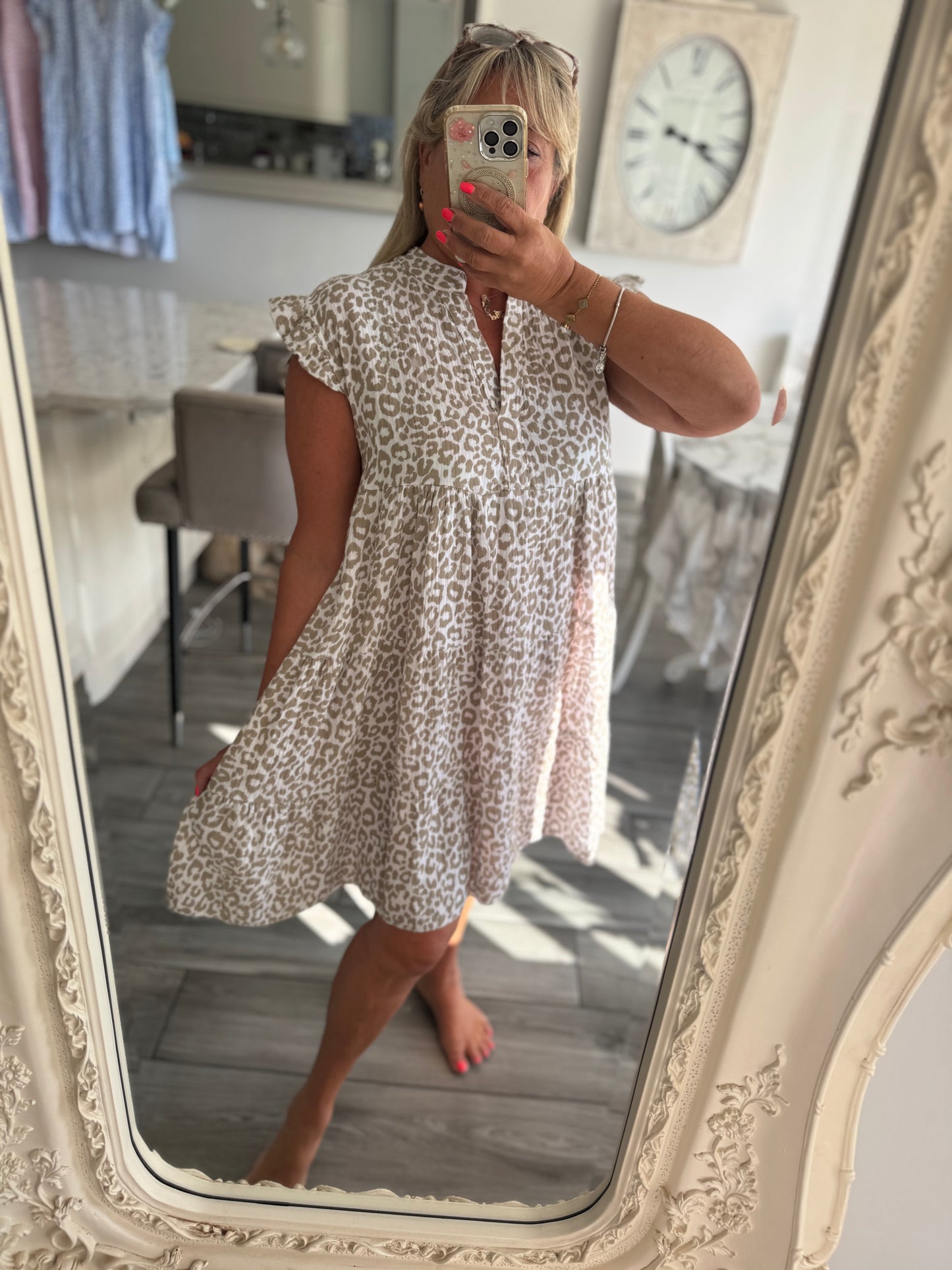 Ischia cheesecloth dress