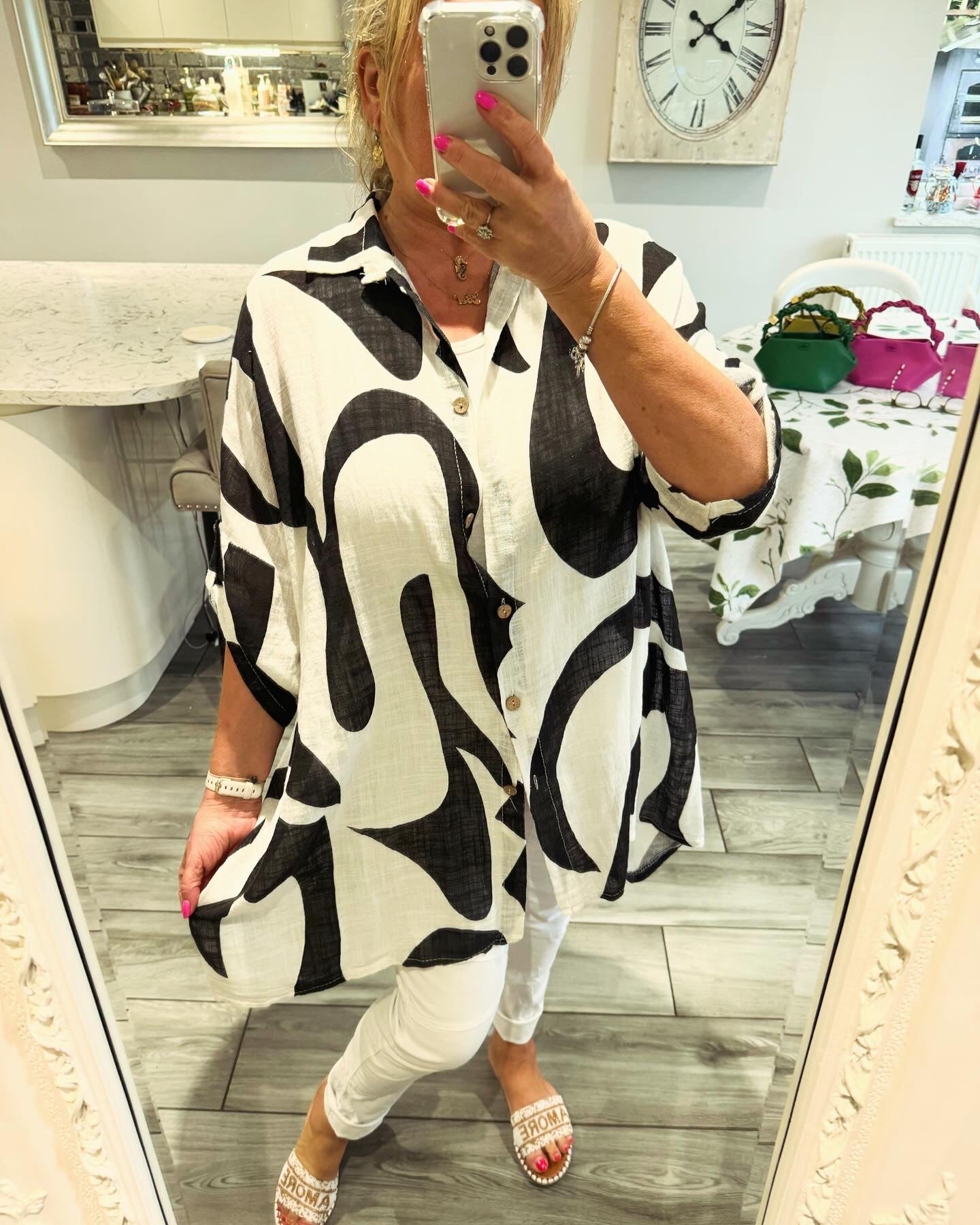 Odette 100% cotton oversize shirt