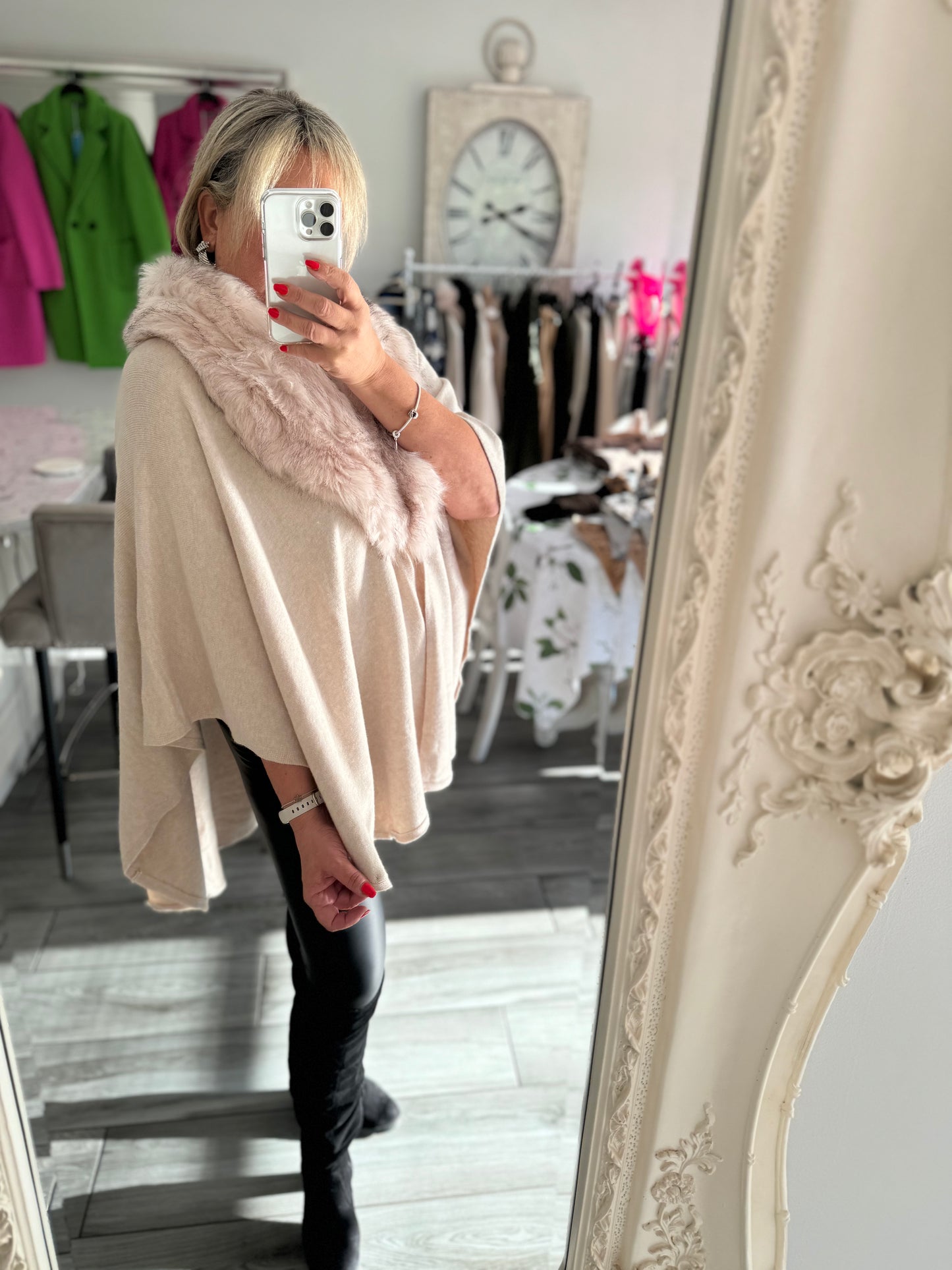 Melisa Faux Fur Cape/Shawl