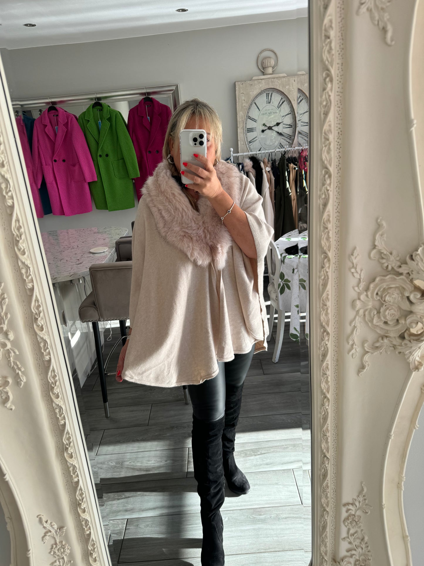Melisa Faux Fur Cape/Shawl