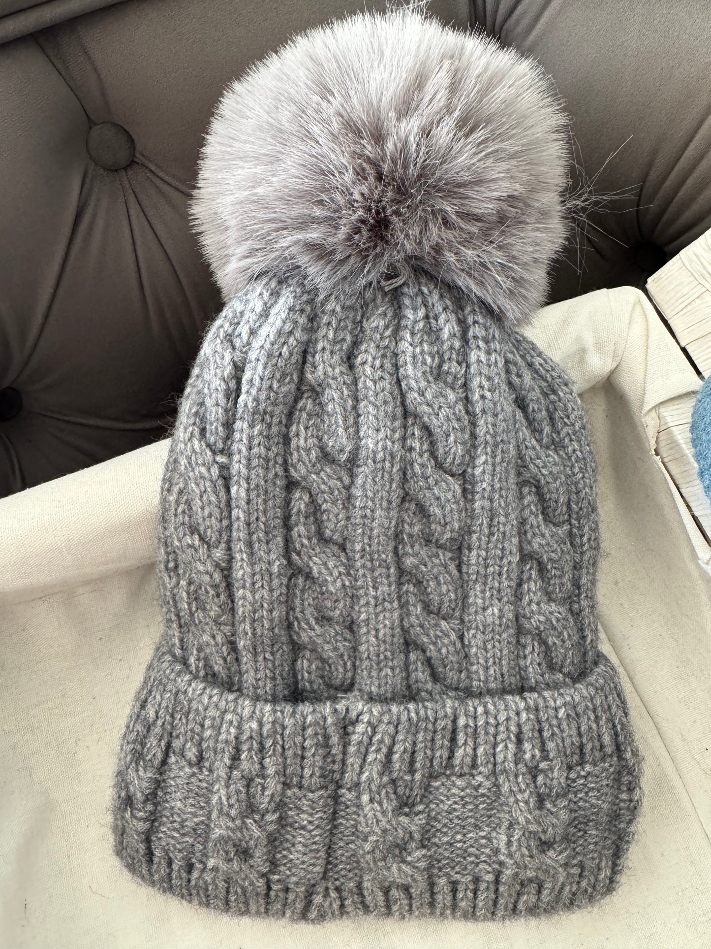 Gina Cable Knit Bobble Hat