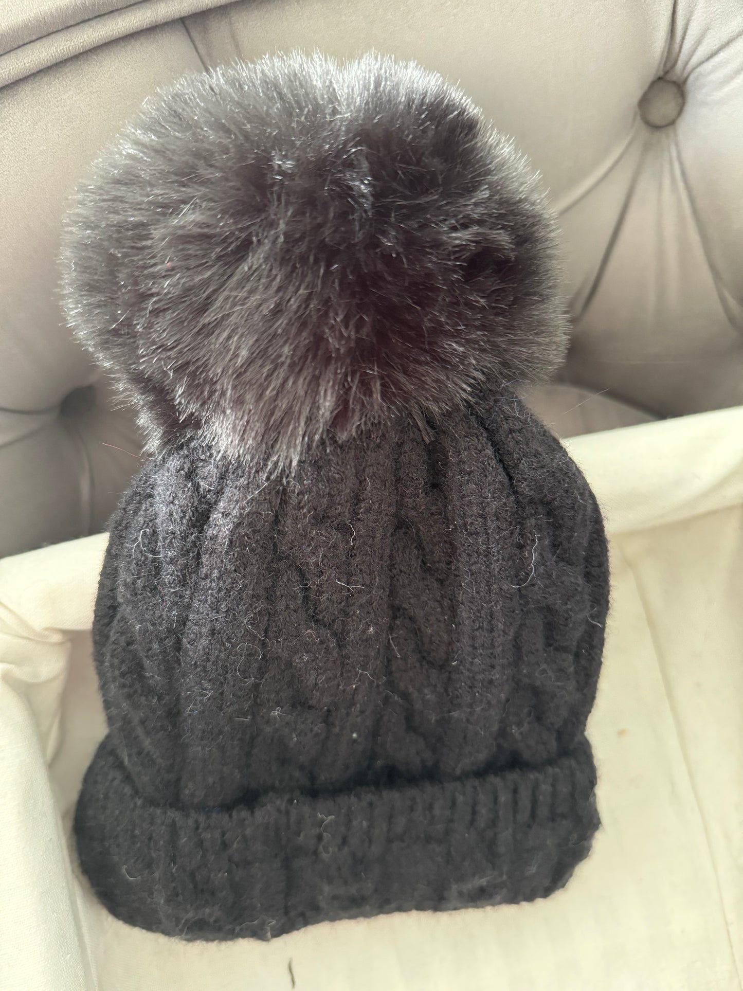 Gina Cable Knit Bobble Hat