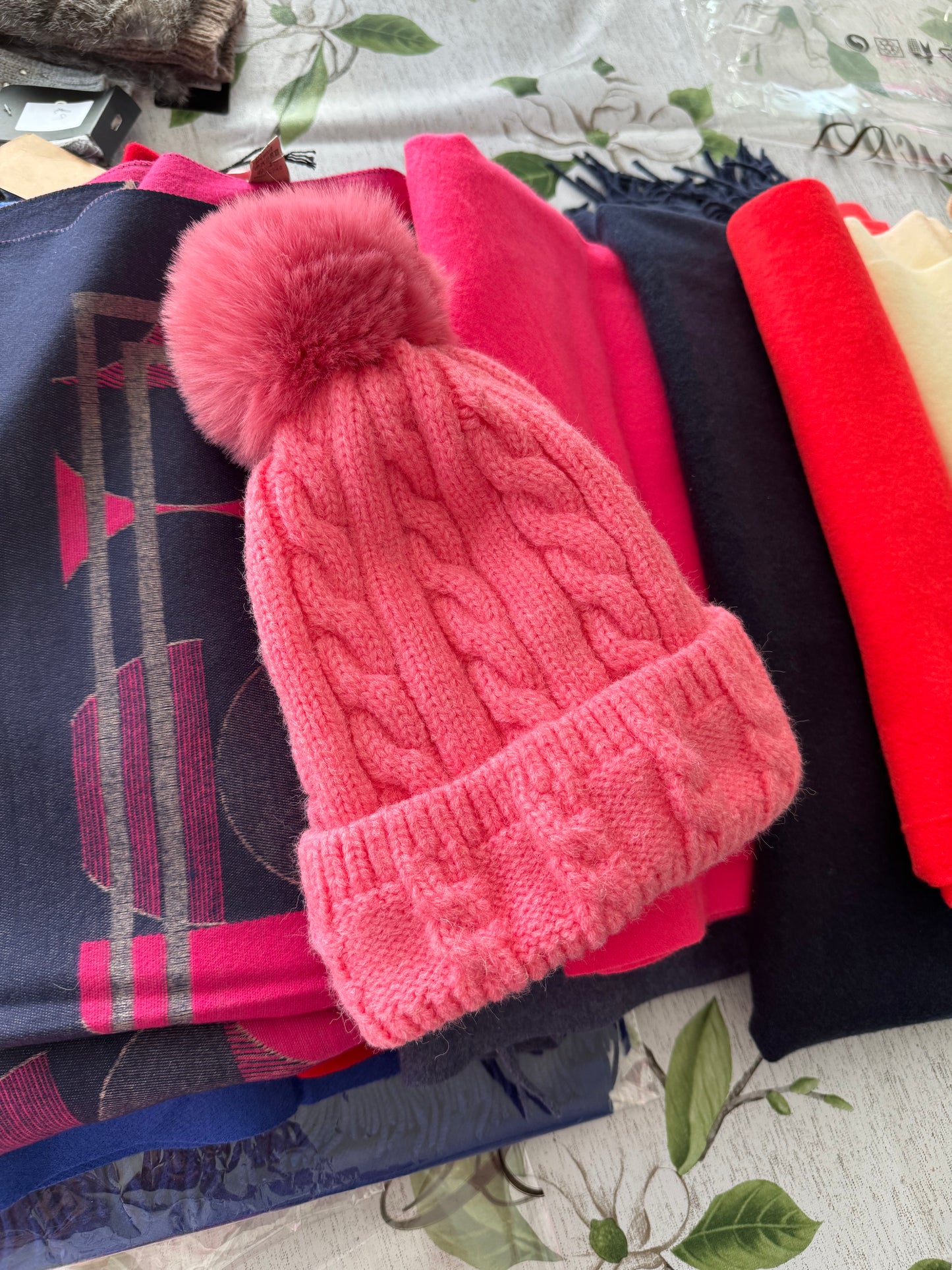 Gina Cable Knit Bobble Hat
