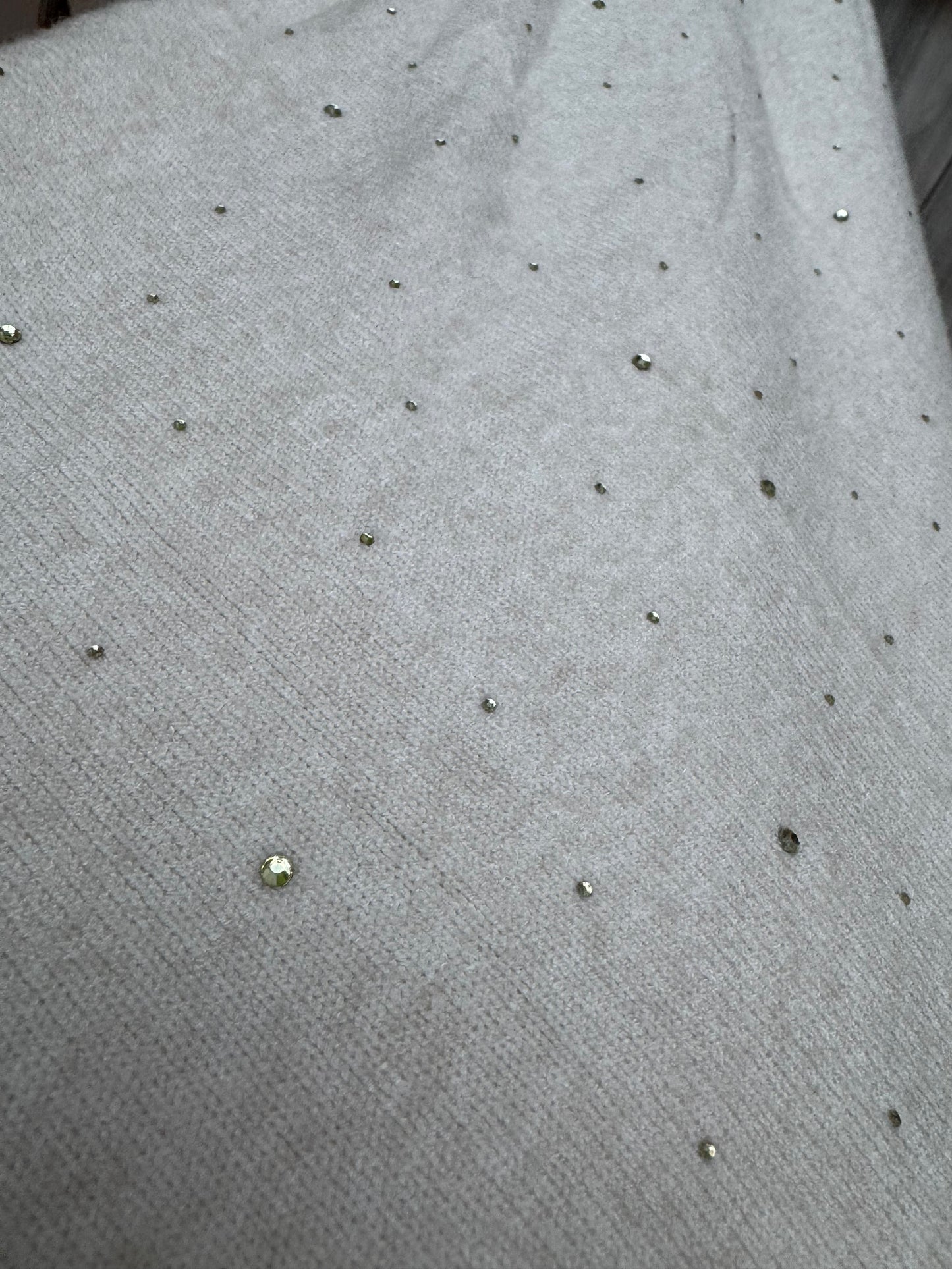 Minnie oversize Diamante detail tassel jumper