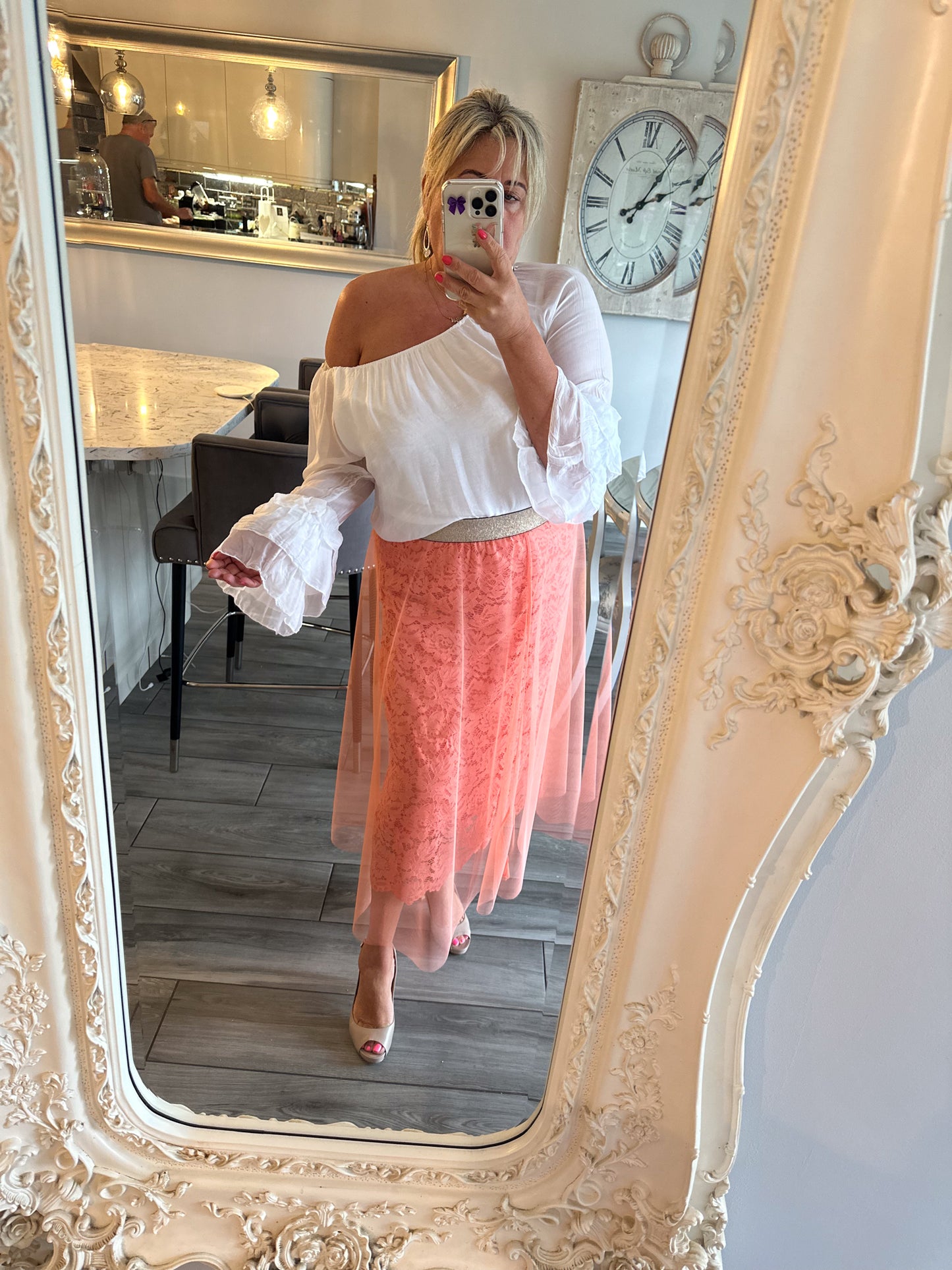 Bridgette Bardot Long Frill Sleeve Top