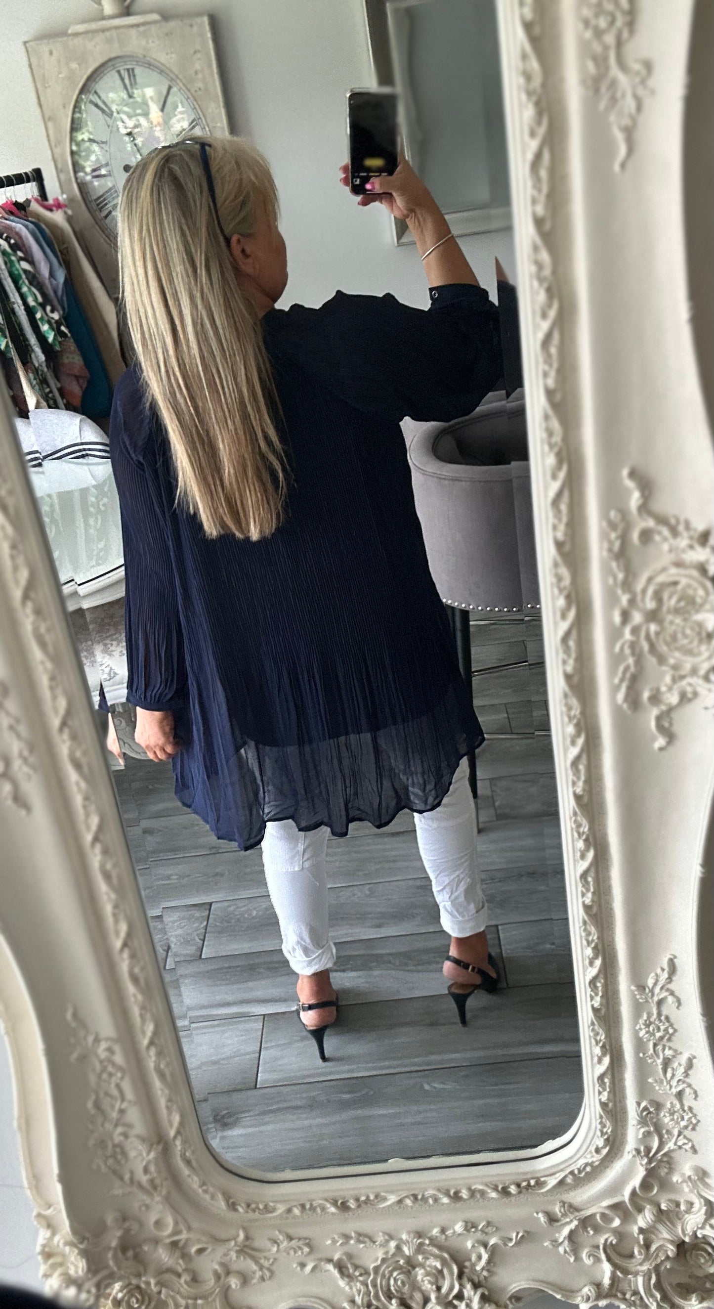 Elouise Plisse Top By Ellie