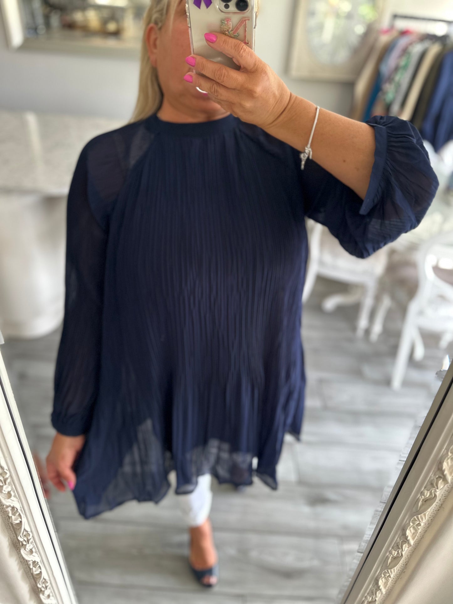 Elouise Plisse Top By Ellie