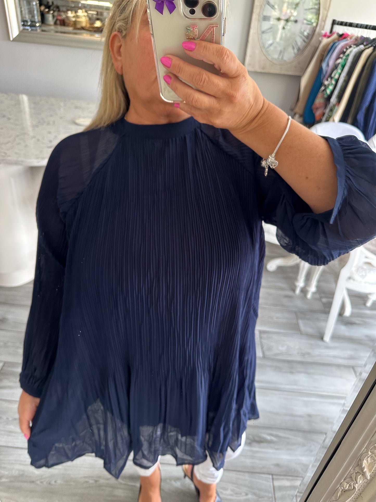 Elouise Plisse Top By Ellie