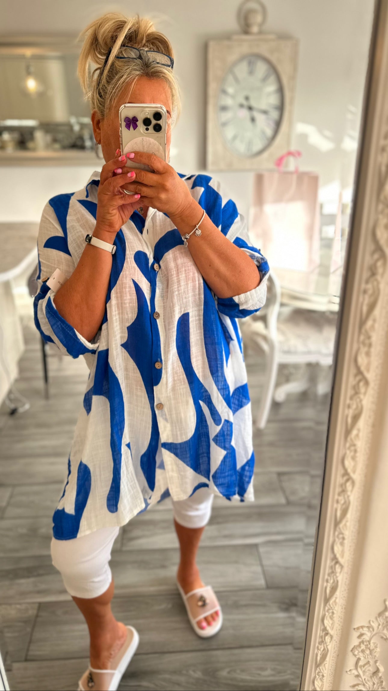 Odette 100% cotton oversize shirt
