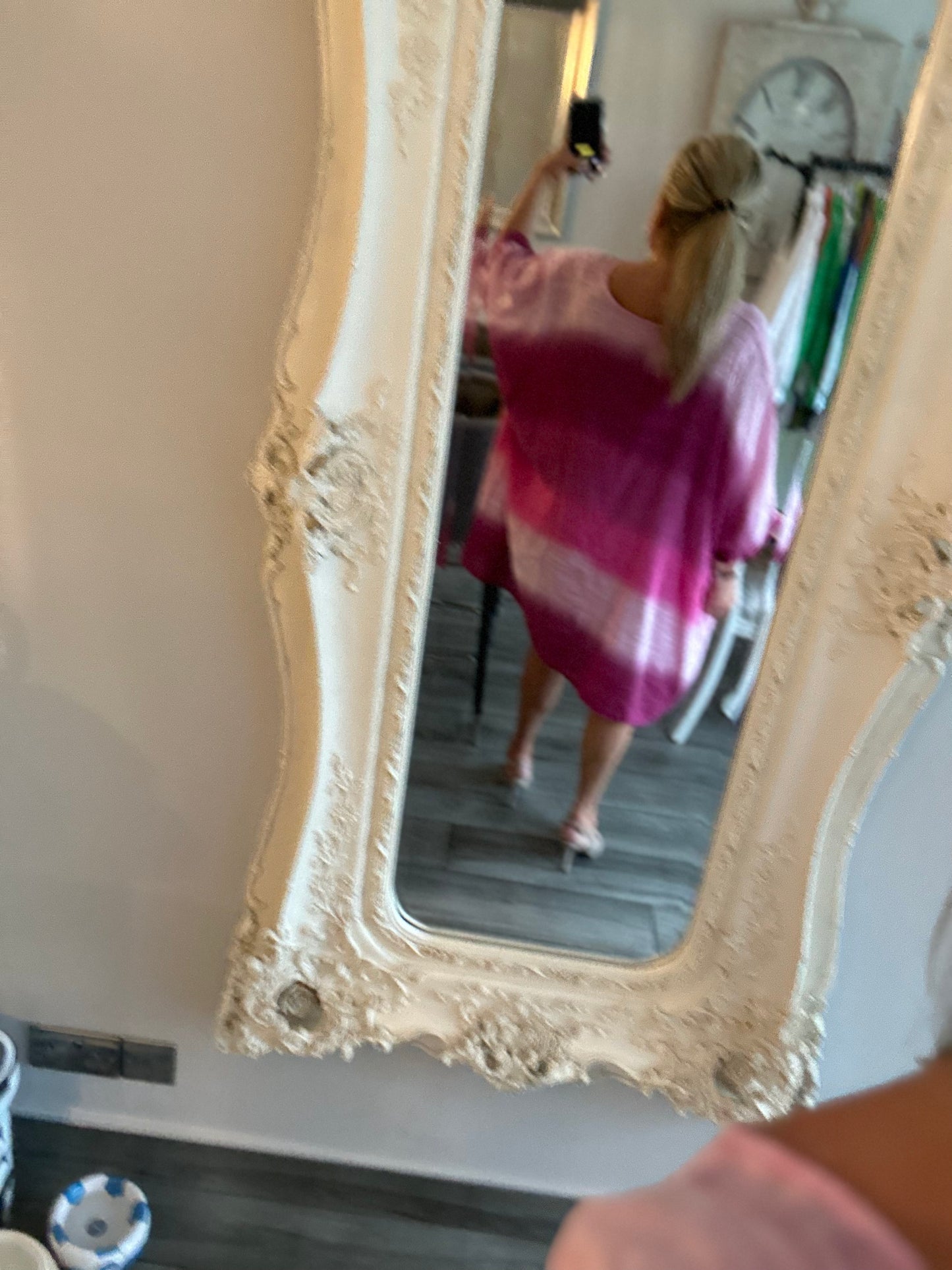 Jan Oversized Ombre Stripe Dress 100%