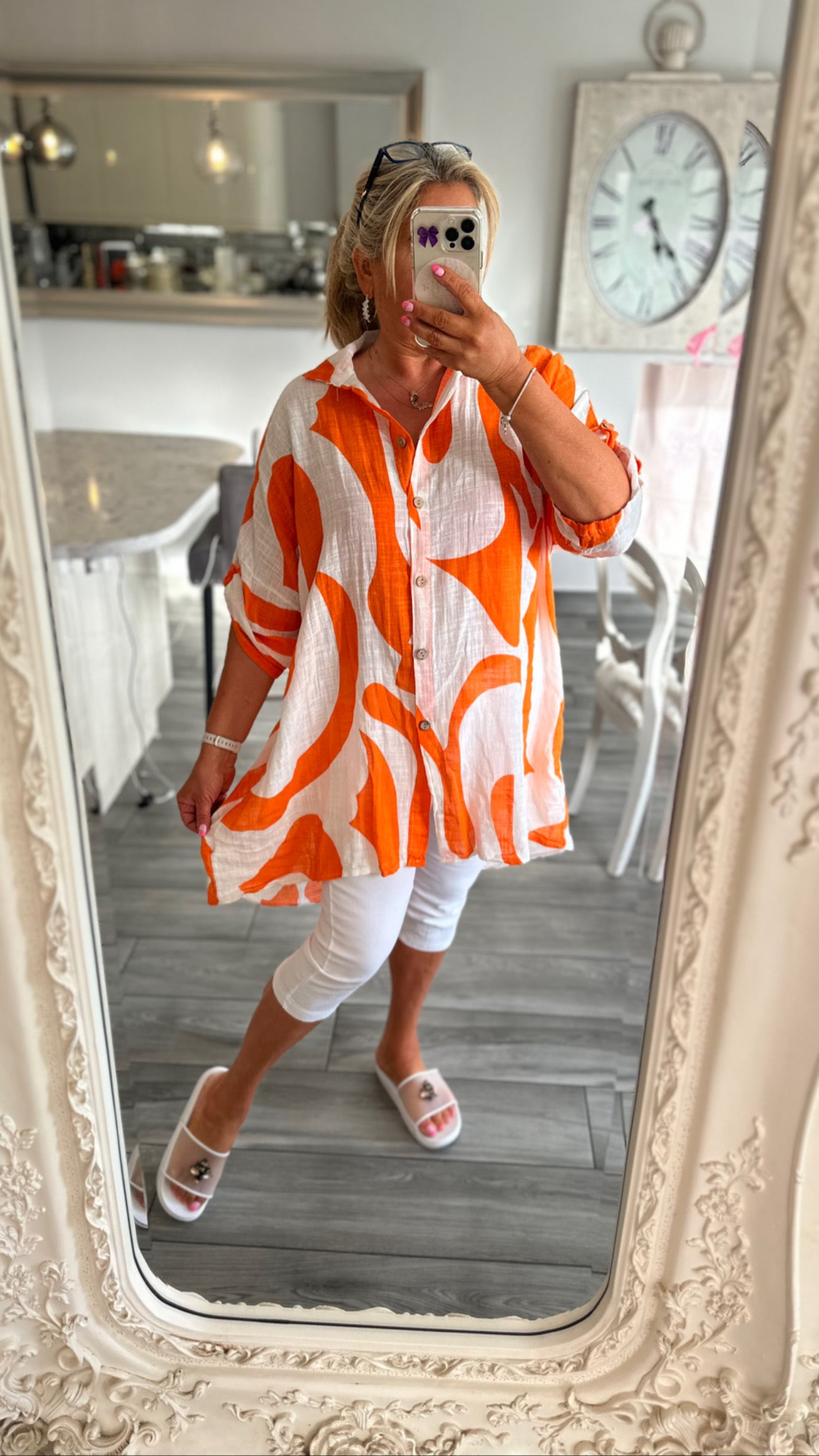 Odette 100% cotton oversize shirt