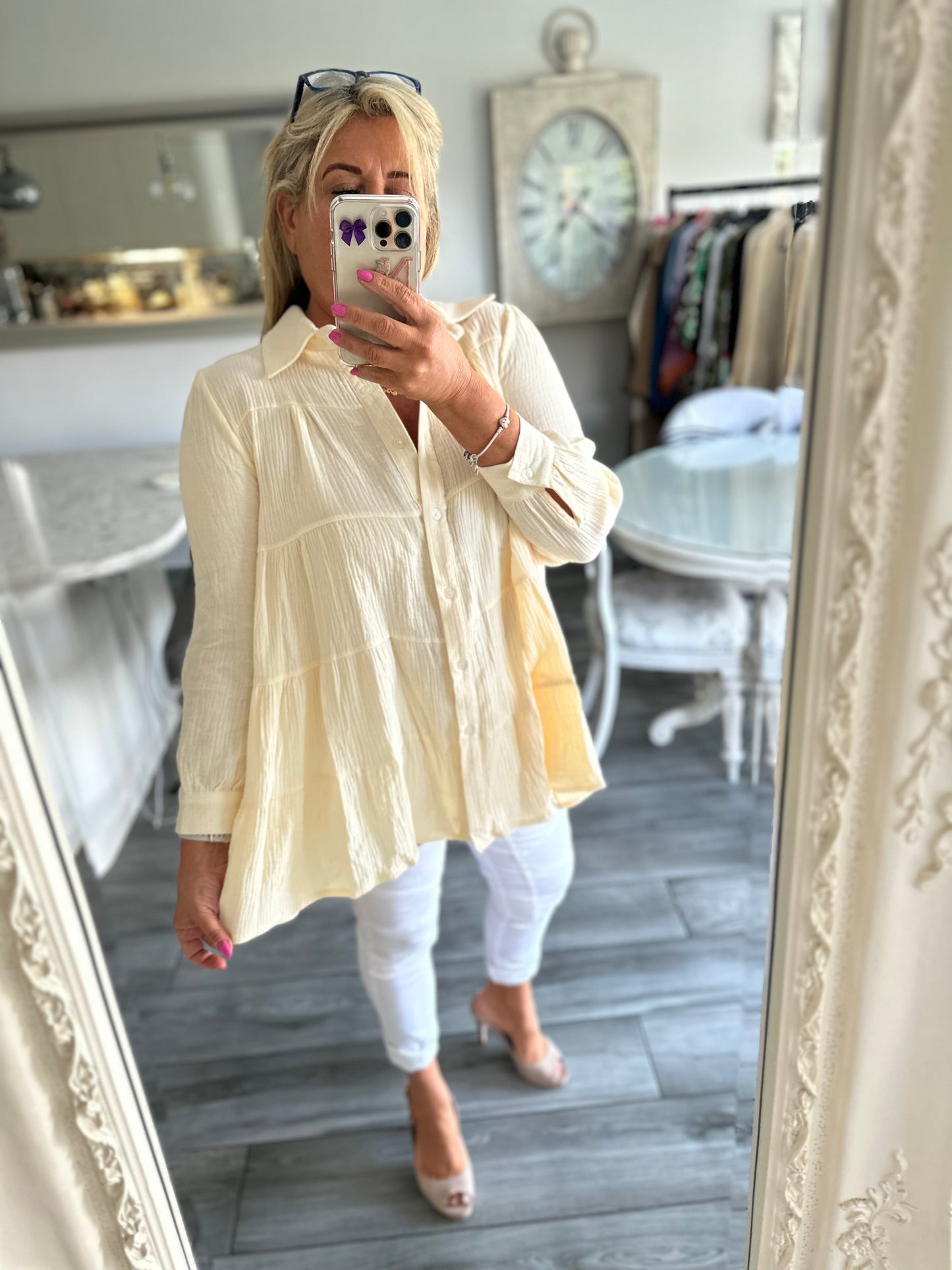 Maisie Tiered Shirt By Ellie