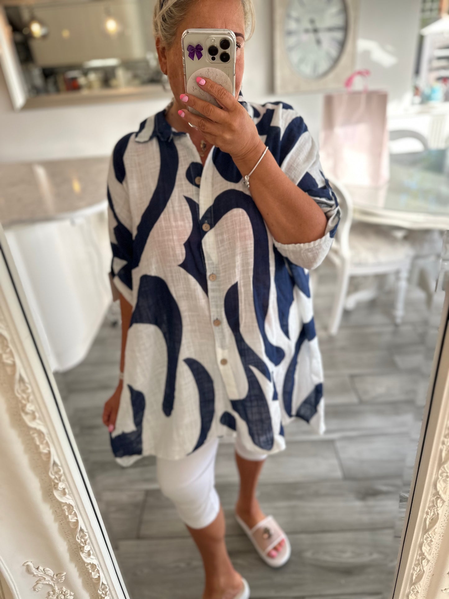 Odette 100% cotton oversize shirt