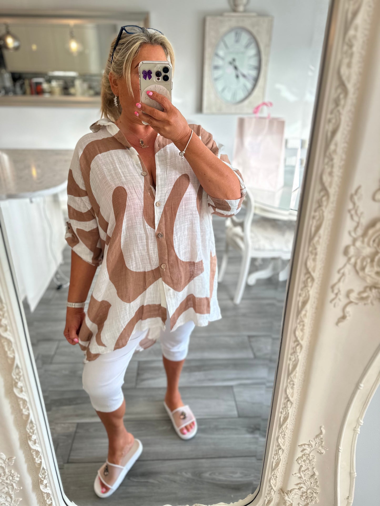 Odette 100% cotton oversize shirt
