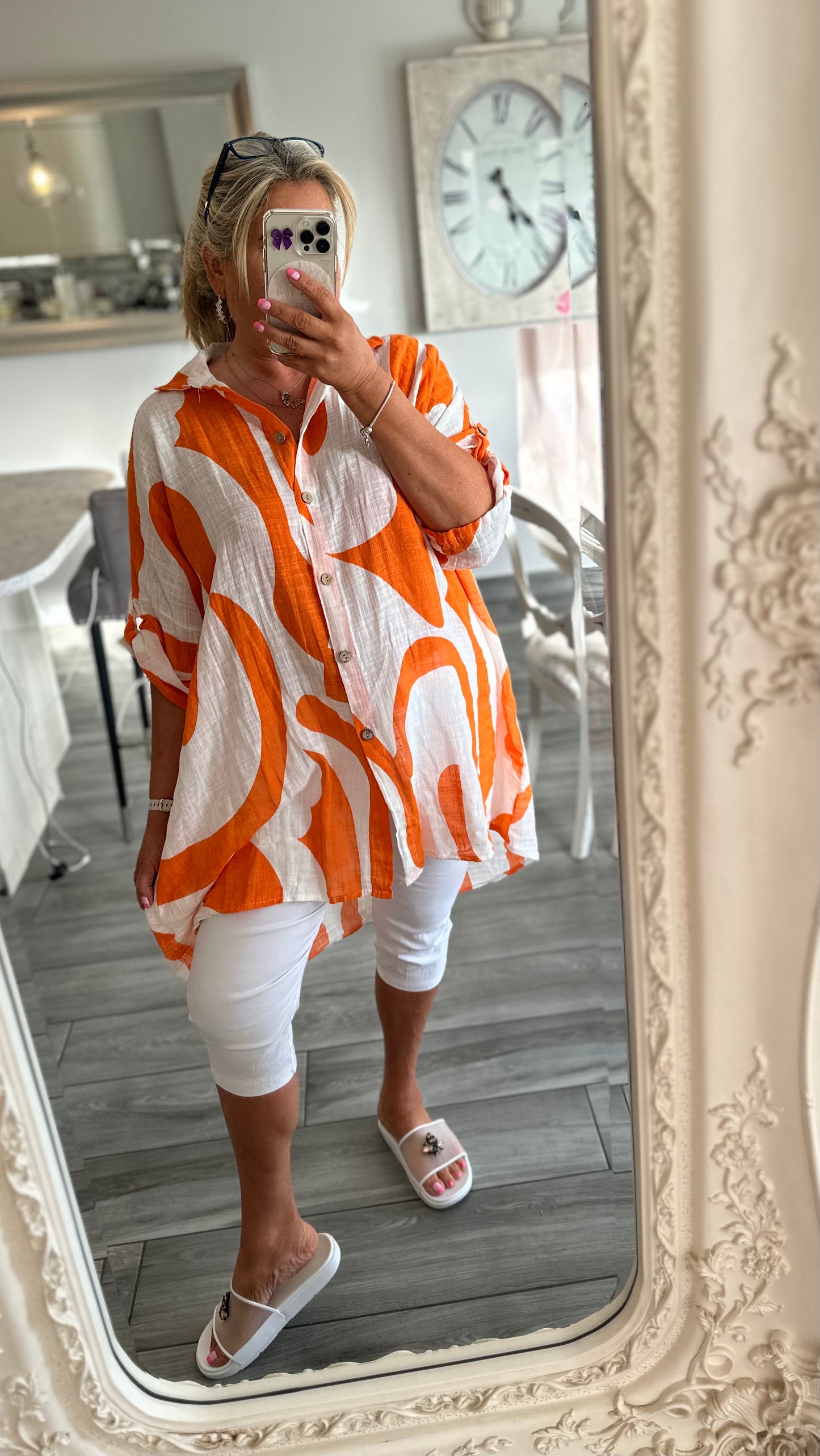 Odette 100% cotton oversize shirt