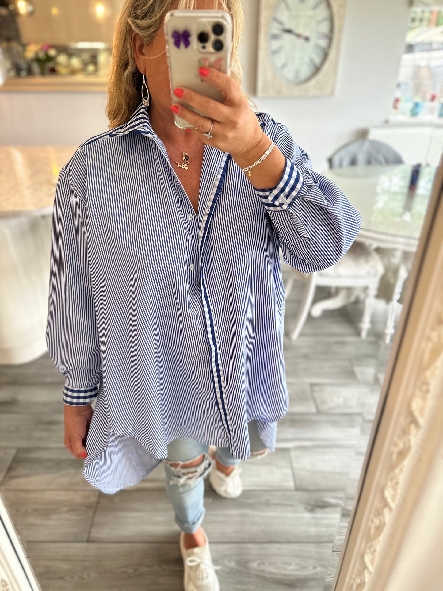 Kat Gingham /Stripe Shirt