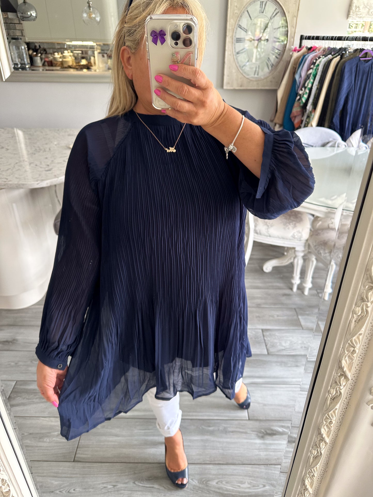 Elouise Plisse Top By Ellie