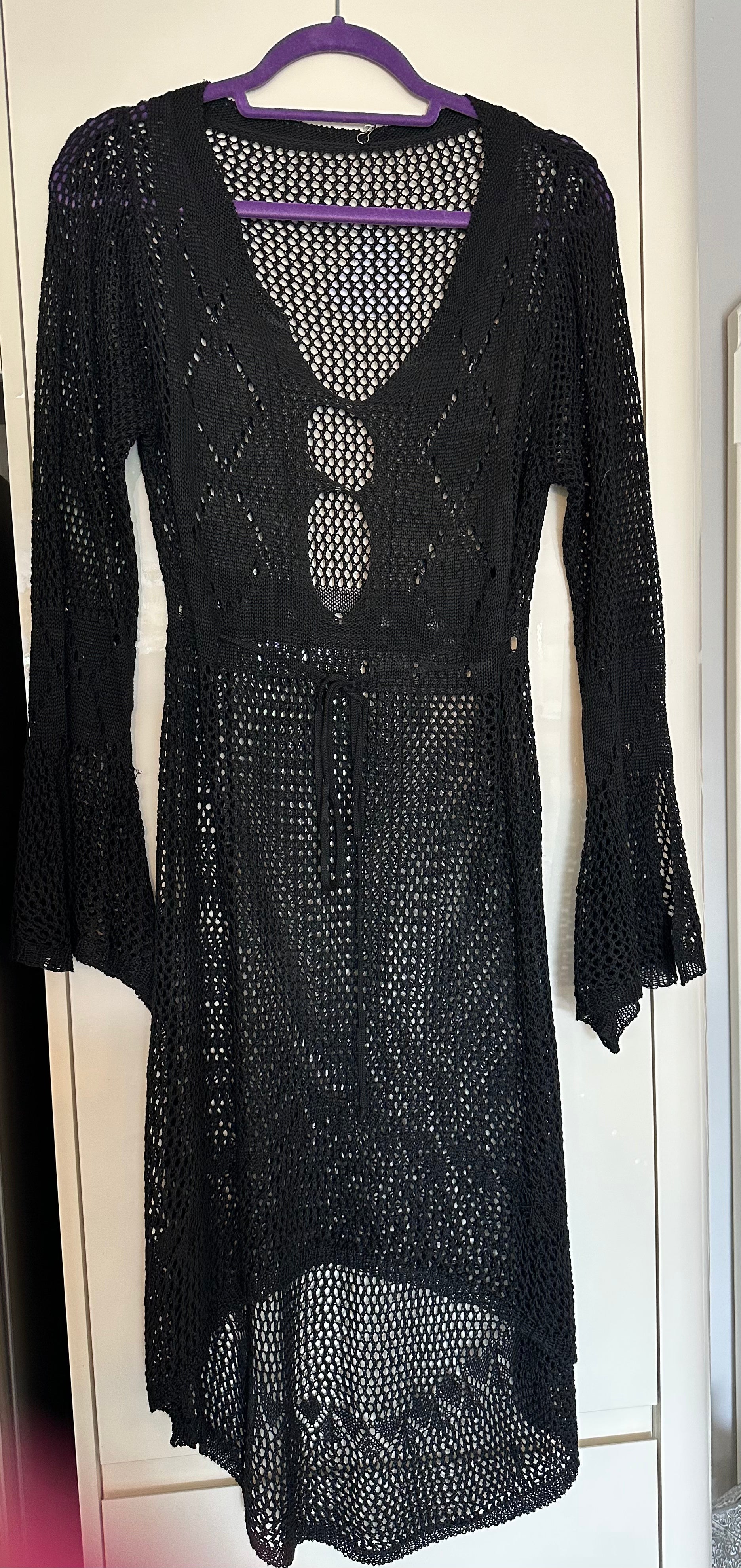 Margarita Crochet Fine Knit See Through Dress – Ciao Bel Boutique