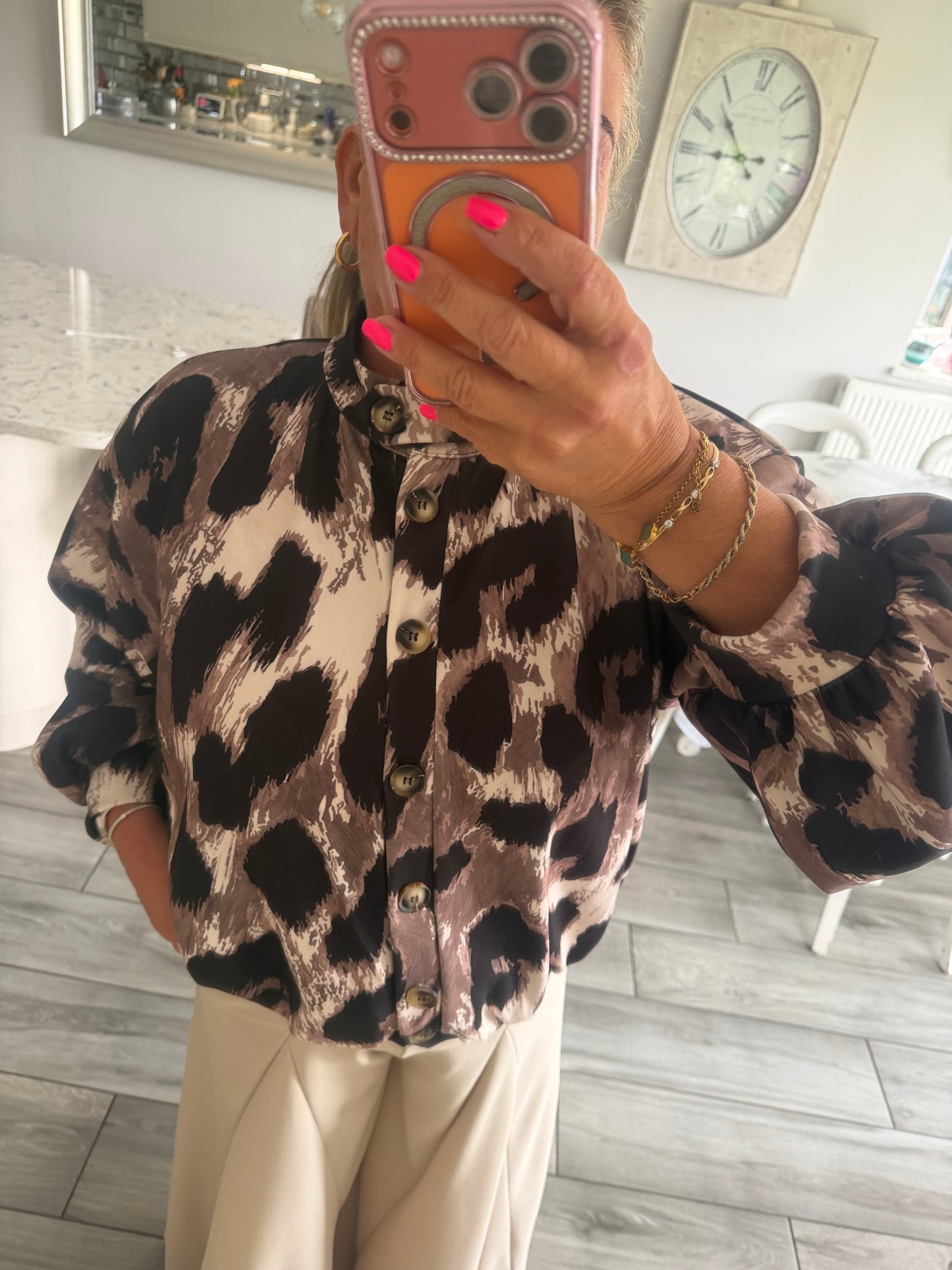 Cherrelle jacket or top leopard print
