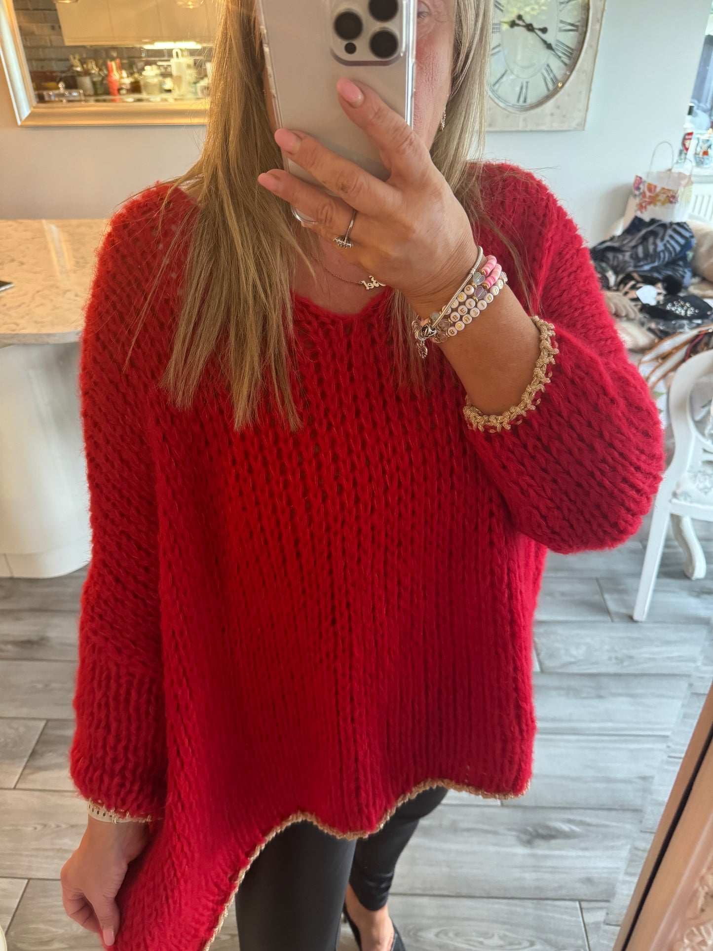 Rhianna Loose Knit Oversize Jumper