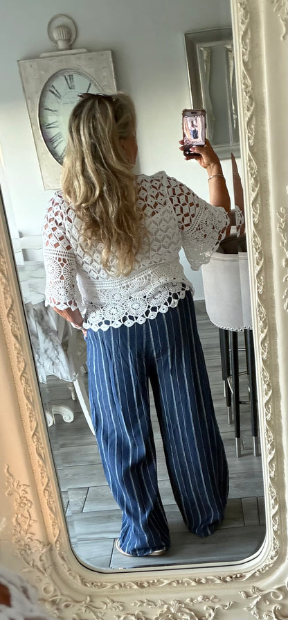 Tina crochet top with vest