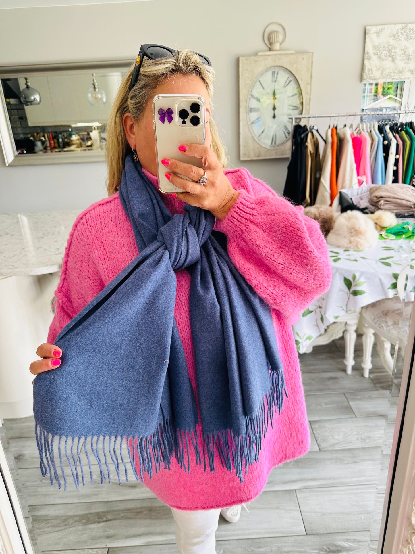 Fallon Cashmere/wool Mix Pashmina/Scarf