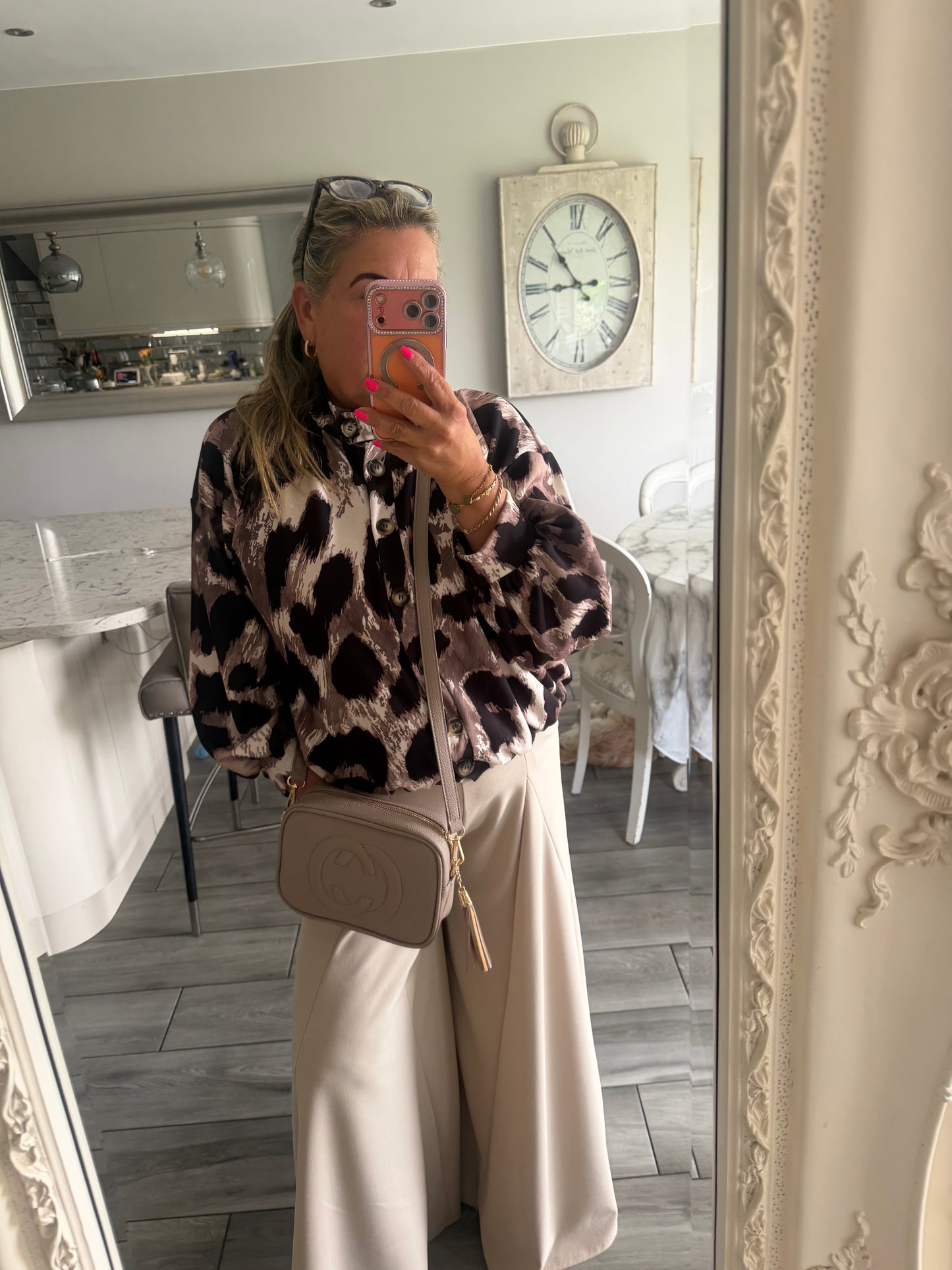 Cherrelle jacket or top leopard print