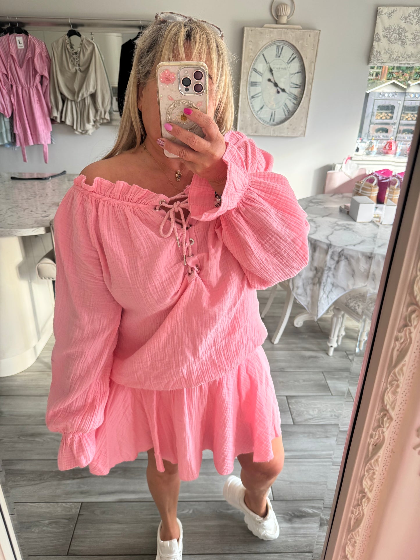 Manhattan cheesecloth playsuit