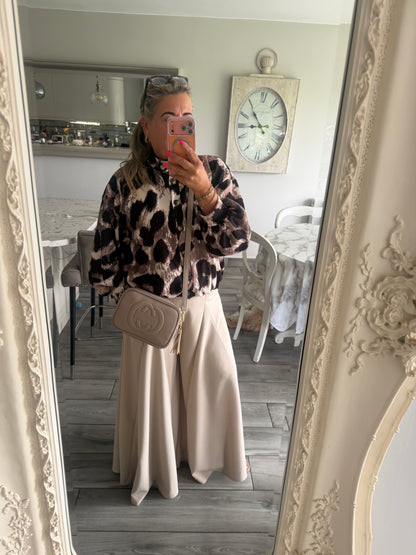 Cherrelle jacket or top leopard print