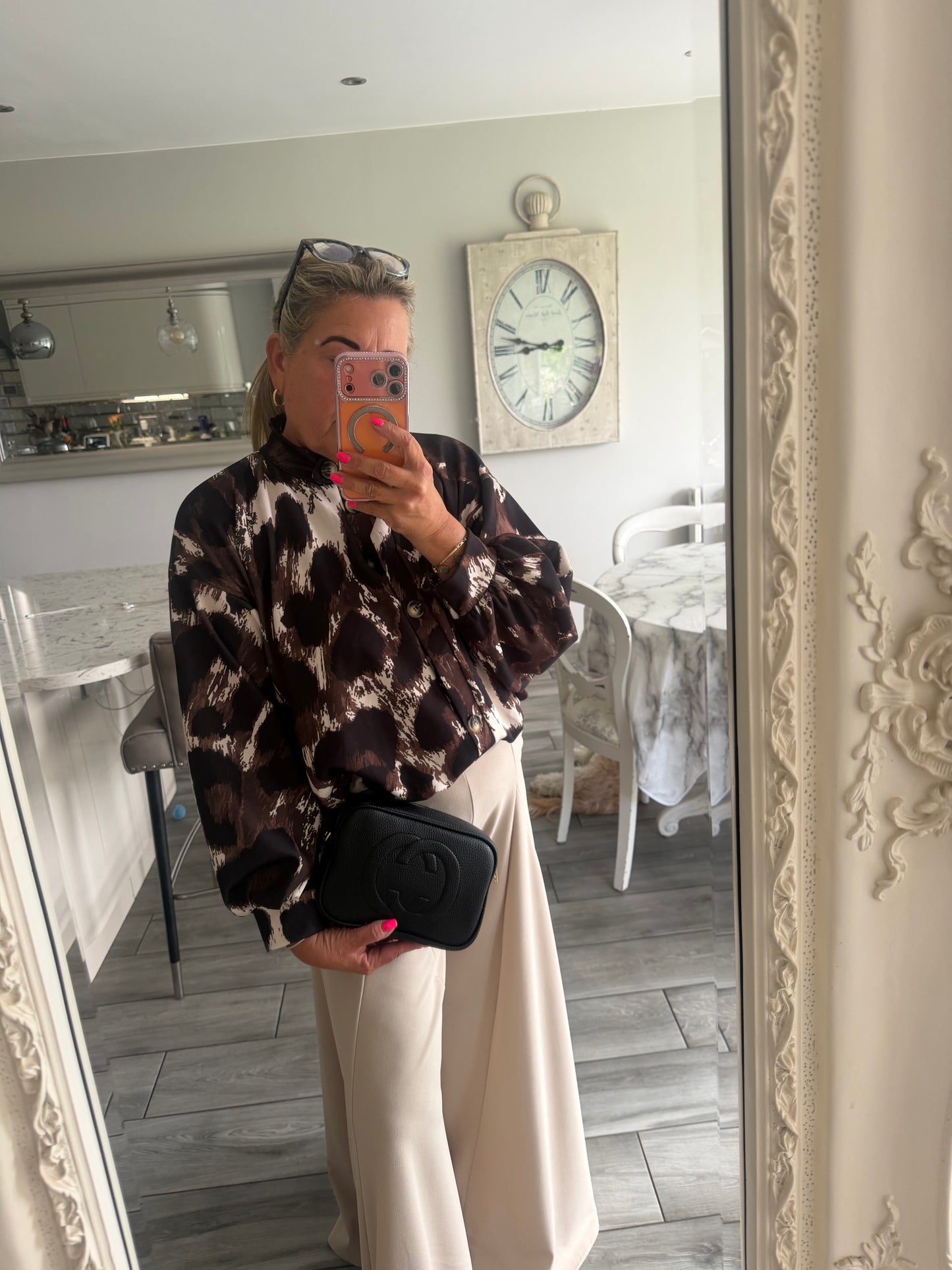 Cherrelle jacket or top leopard print