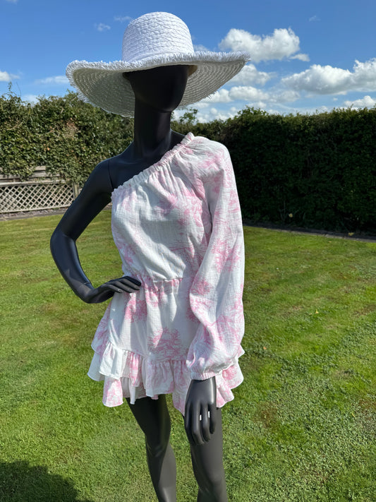 Martini one sleeve playsuit