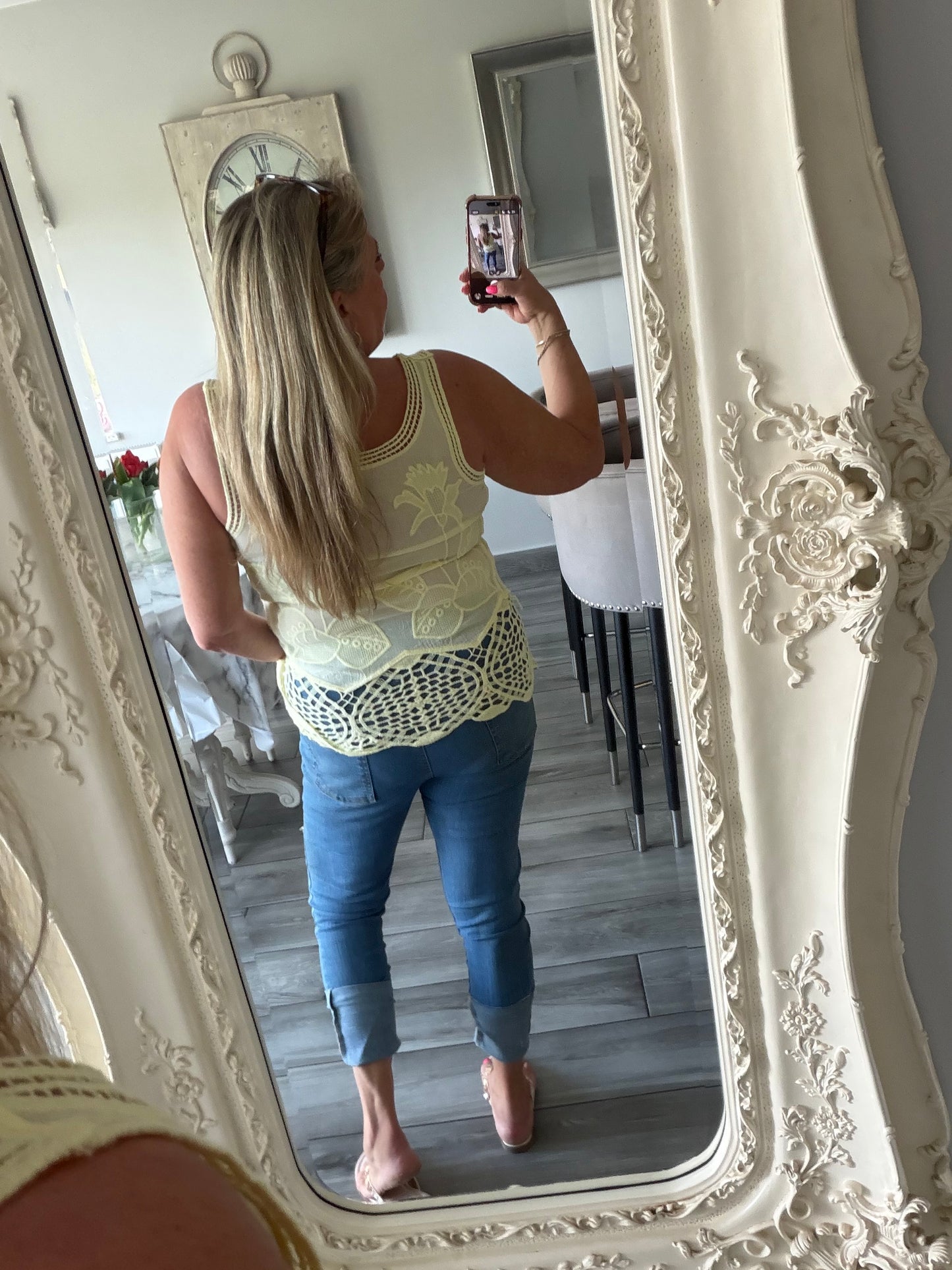 Nina 100% cotton vest pretty top