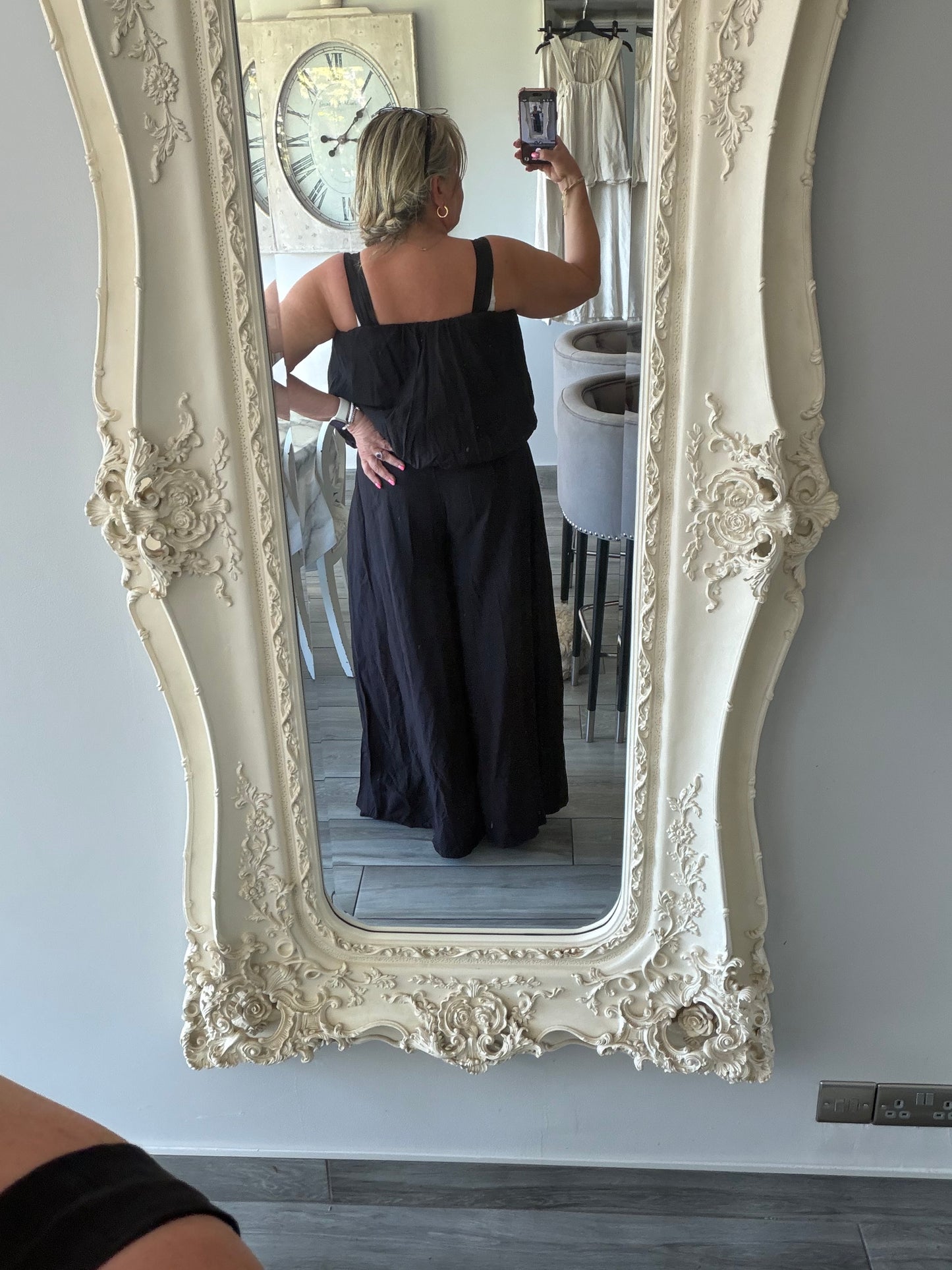 Sydney wide leg 2 piece set bubble vest top