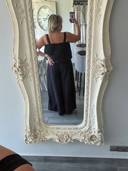 Sydney wide leg 2 piece set bubble vest top