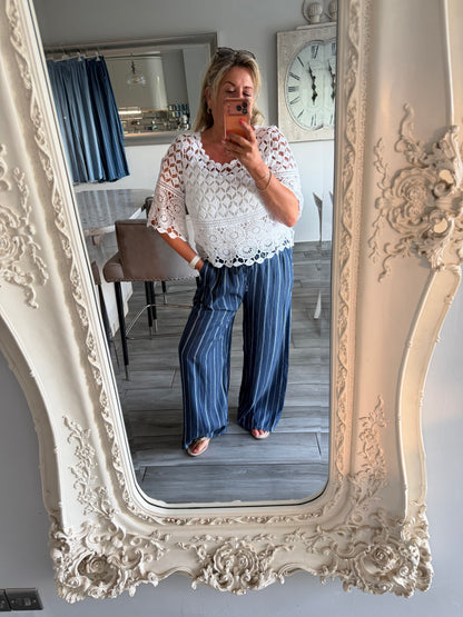 Tina crochet top with vest