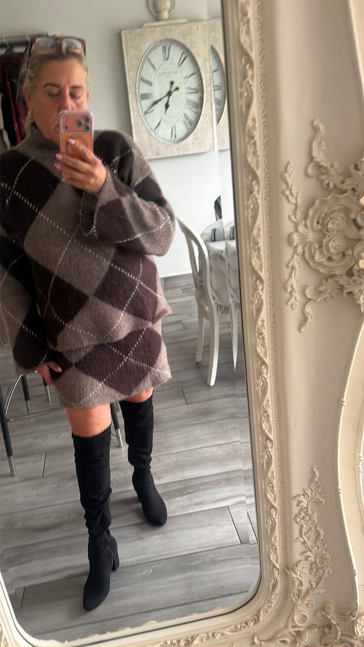Izzy 2 piece knitwear skirt set