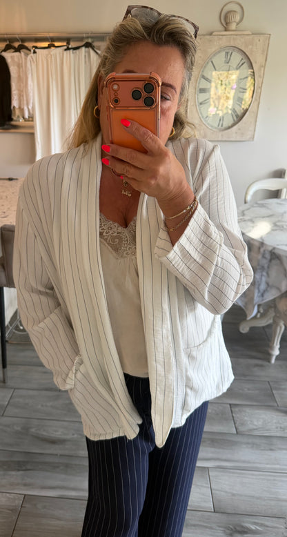 Toni light weight pinstripe blazer