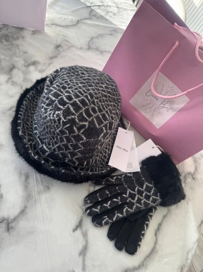 Harriet bucket reversible faux fur hat by Alex Max