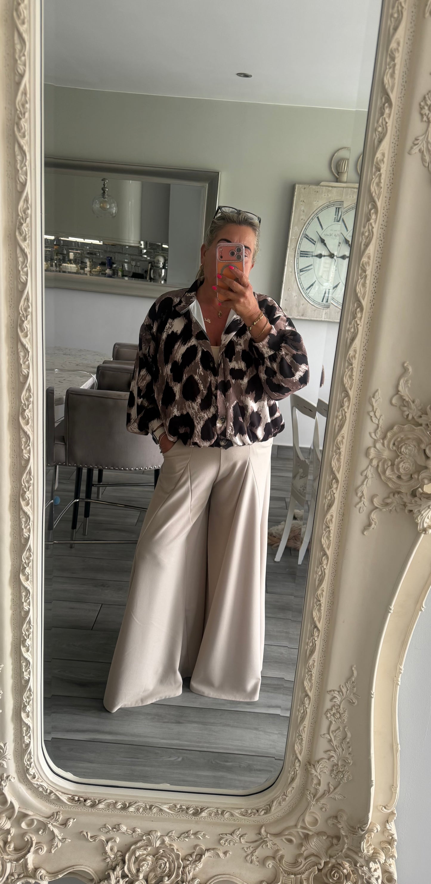 Cherrelle jacket or top leopard print